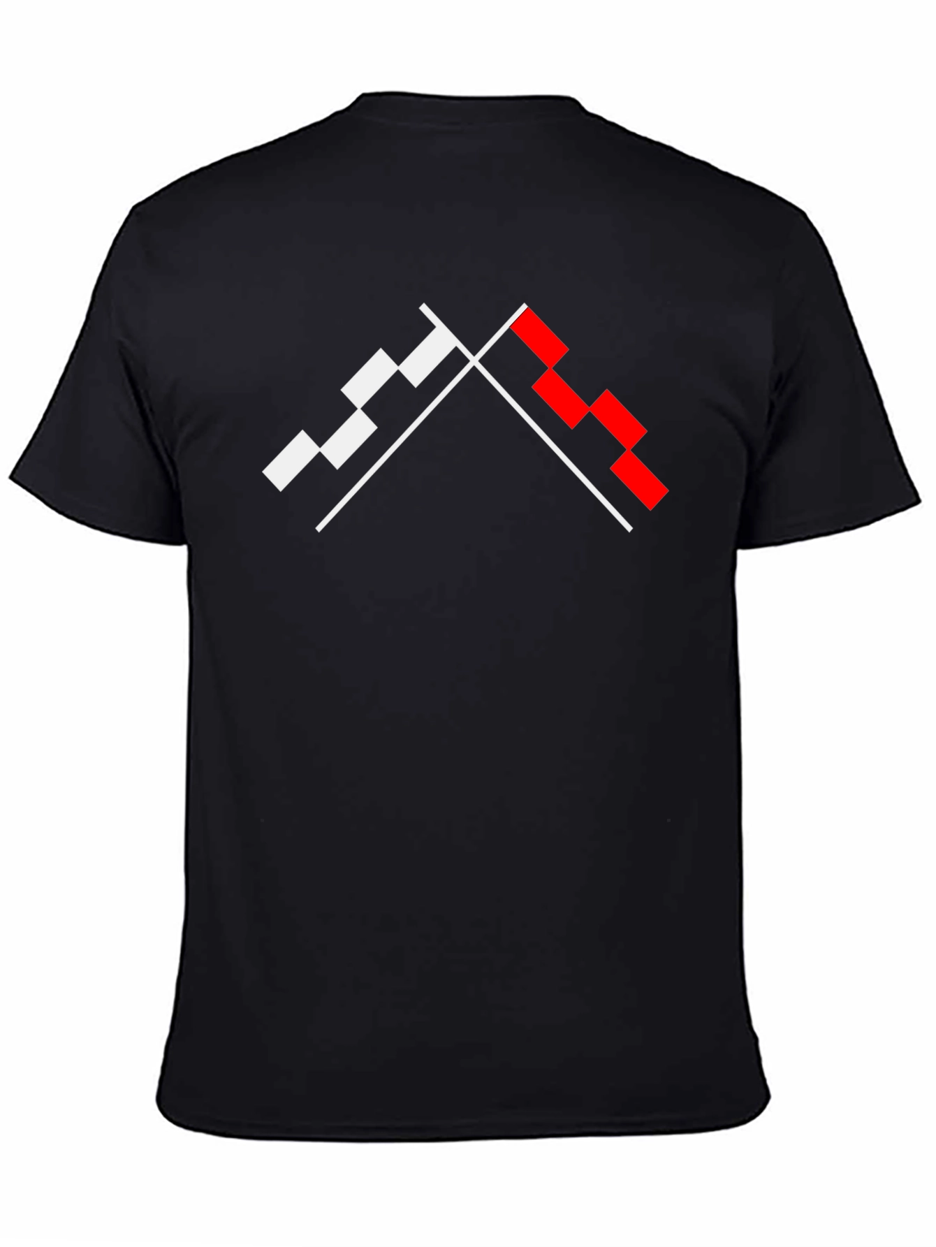 Geometric Graphic Tee - Modern Pixel Design