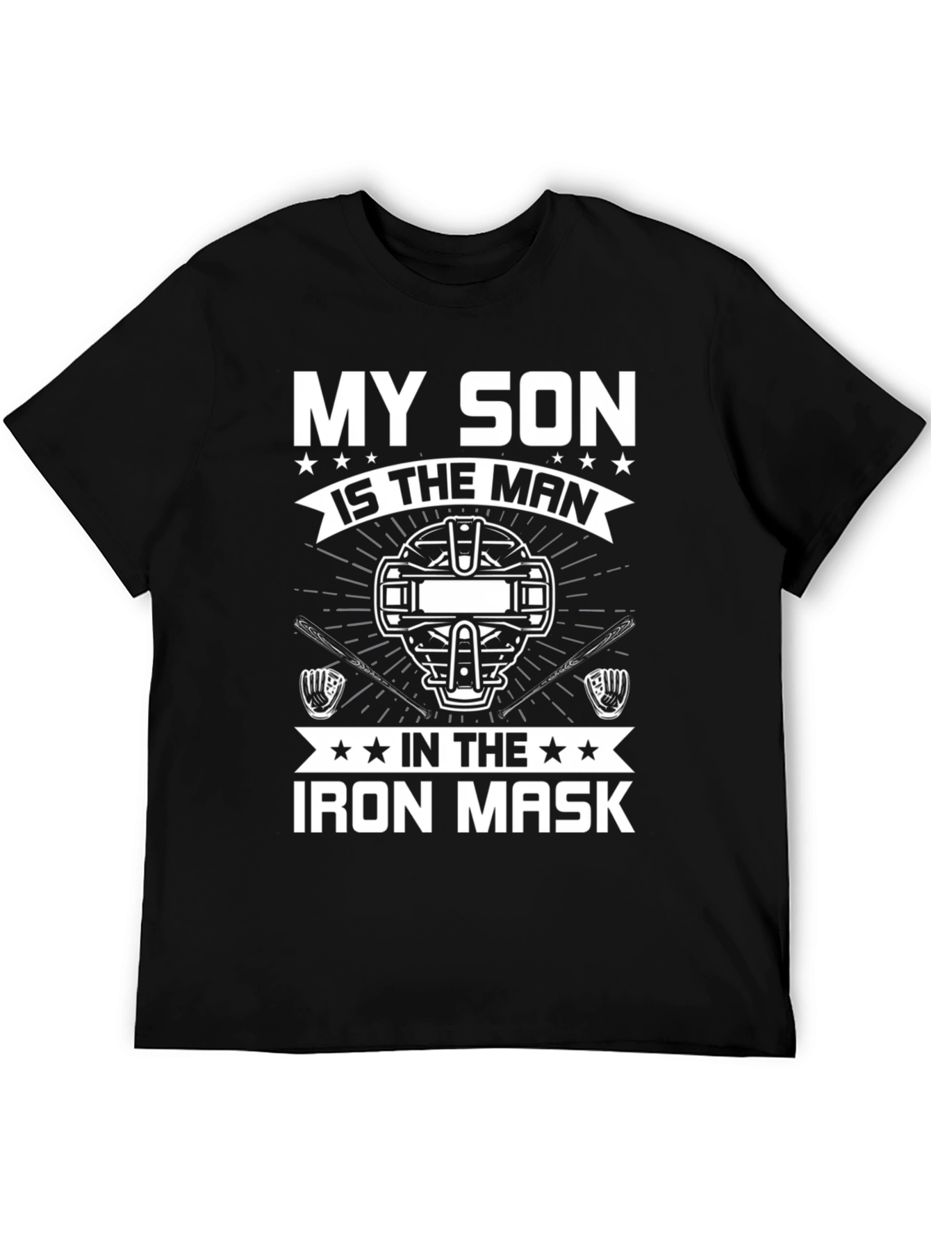 My Son Iron Mask Baseball Catcher T-Shirt