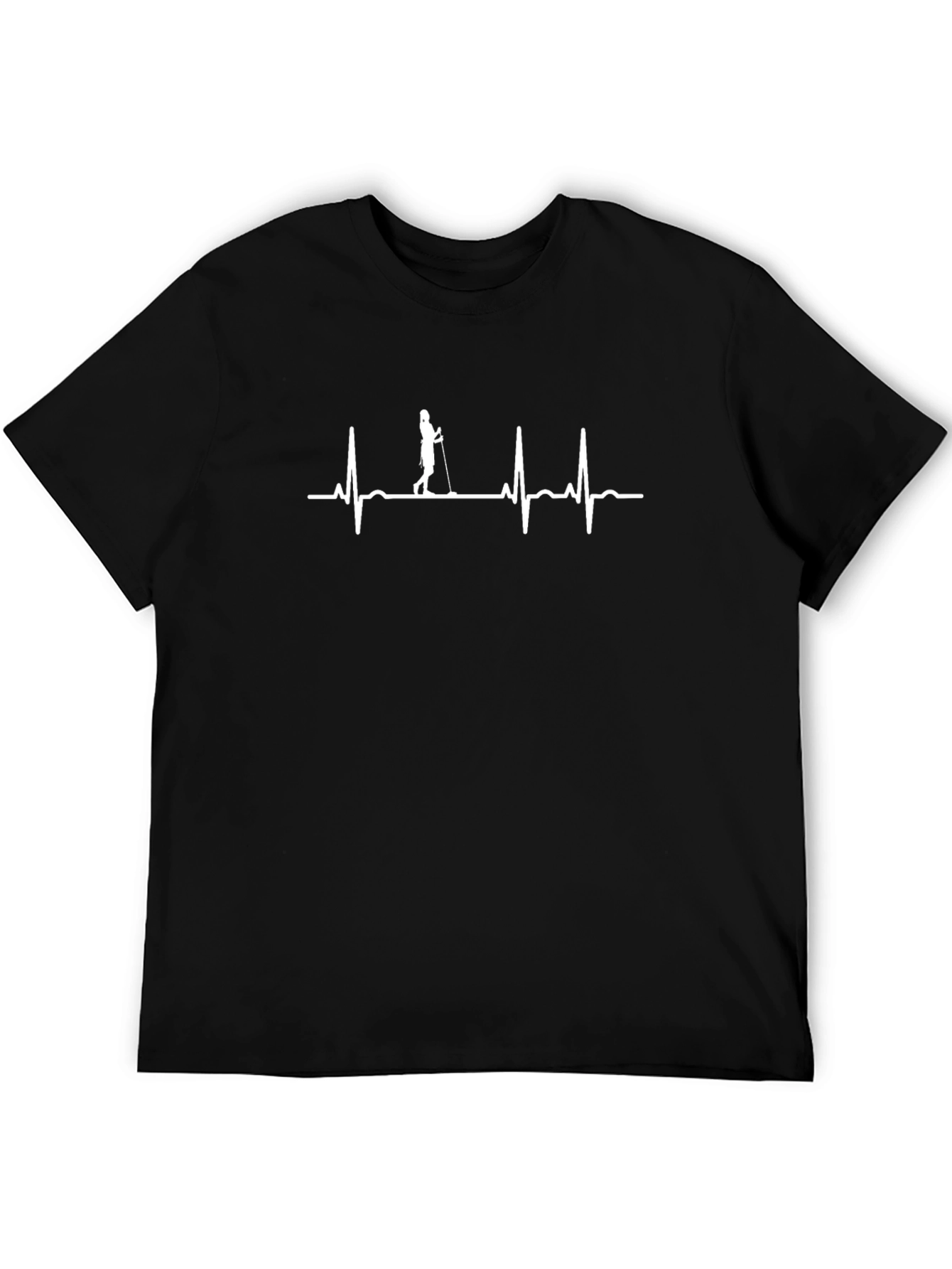 Paddle Board Heartbeat T-Shirt - Black