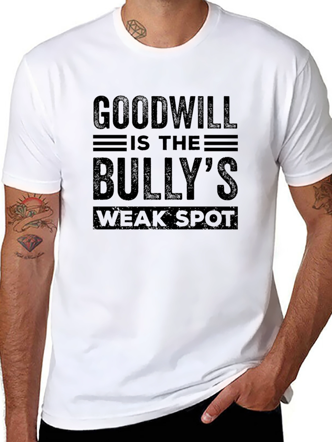 Goodwill Bullys Weak Spot Black T-Shirt