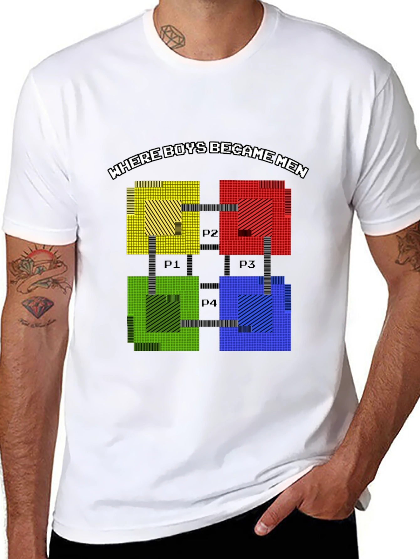 Retro Gaming Tee: Where Boys Became Men