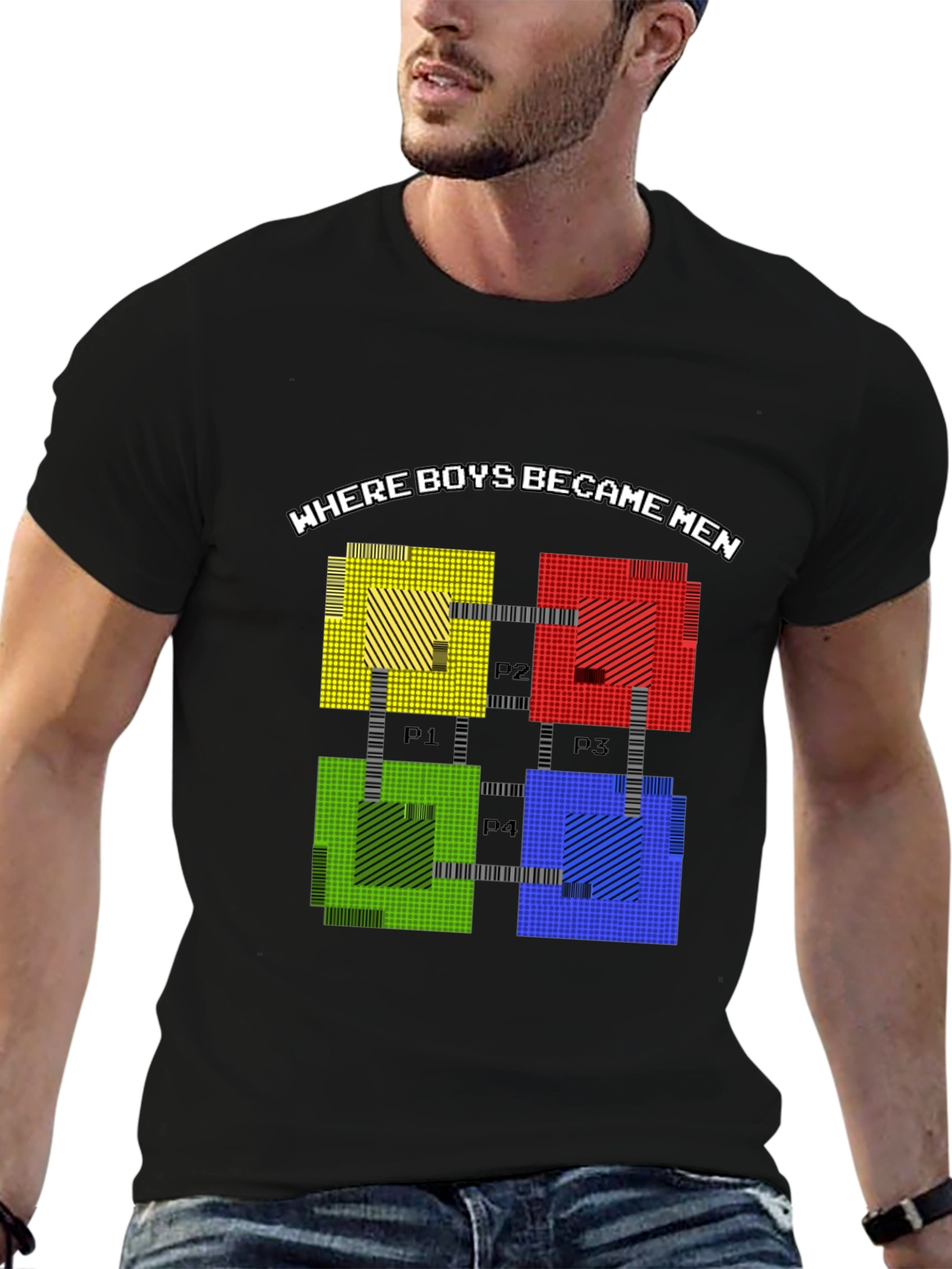 Retro Gaming Tee: Where Boys Became Men