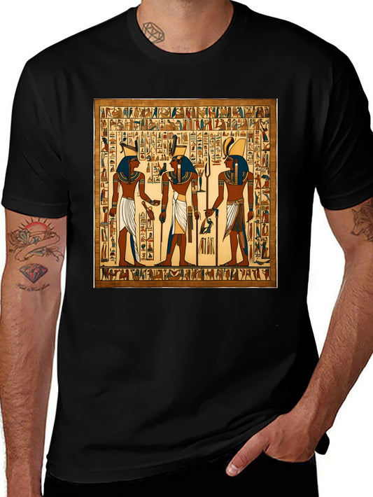 Egyptian Hieroglyphics Graphic T-Shirt