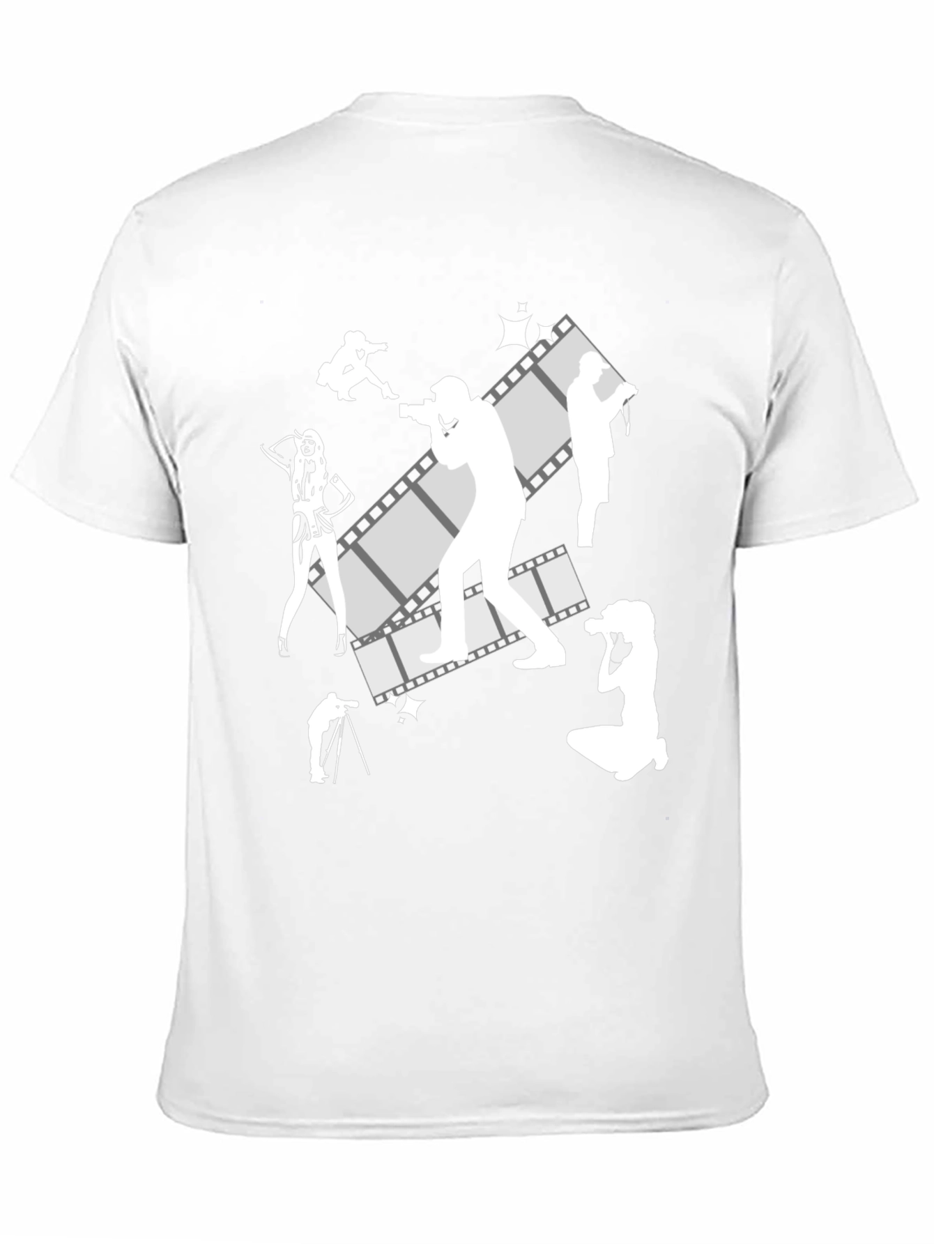 Photographer Film Reel Graphic Tee - Black
