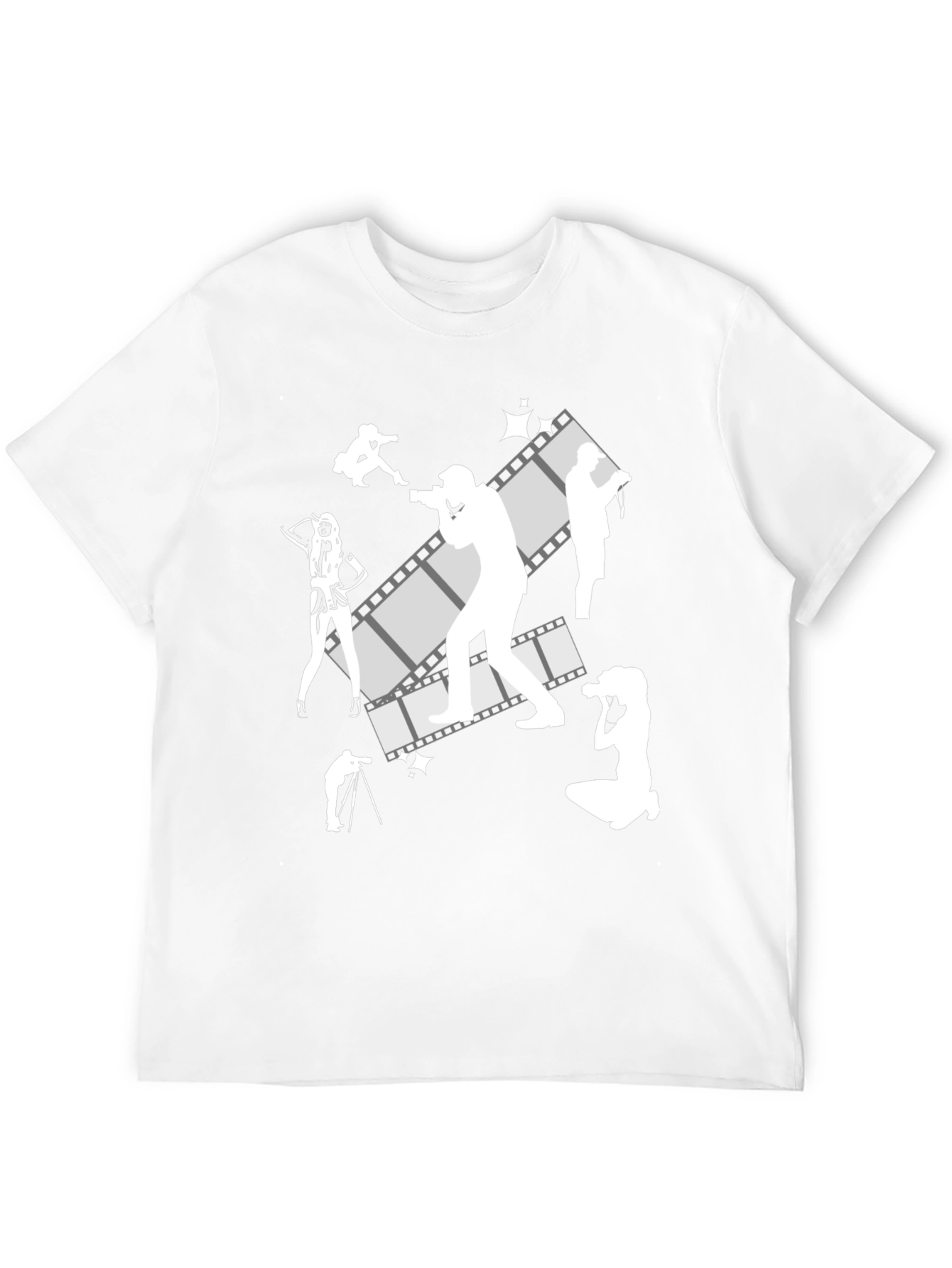 Photographer Film Reel Graphic Tee - Black