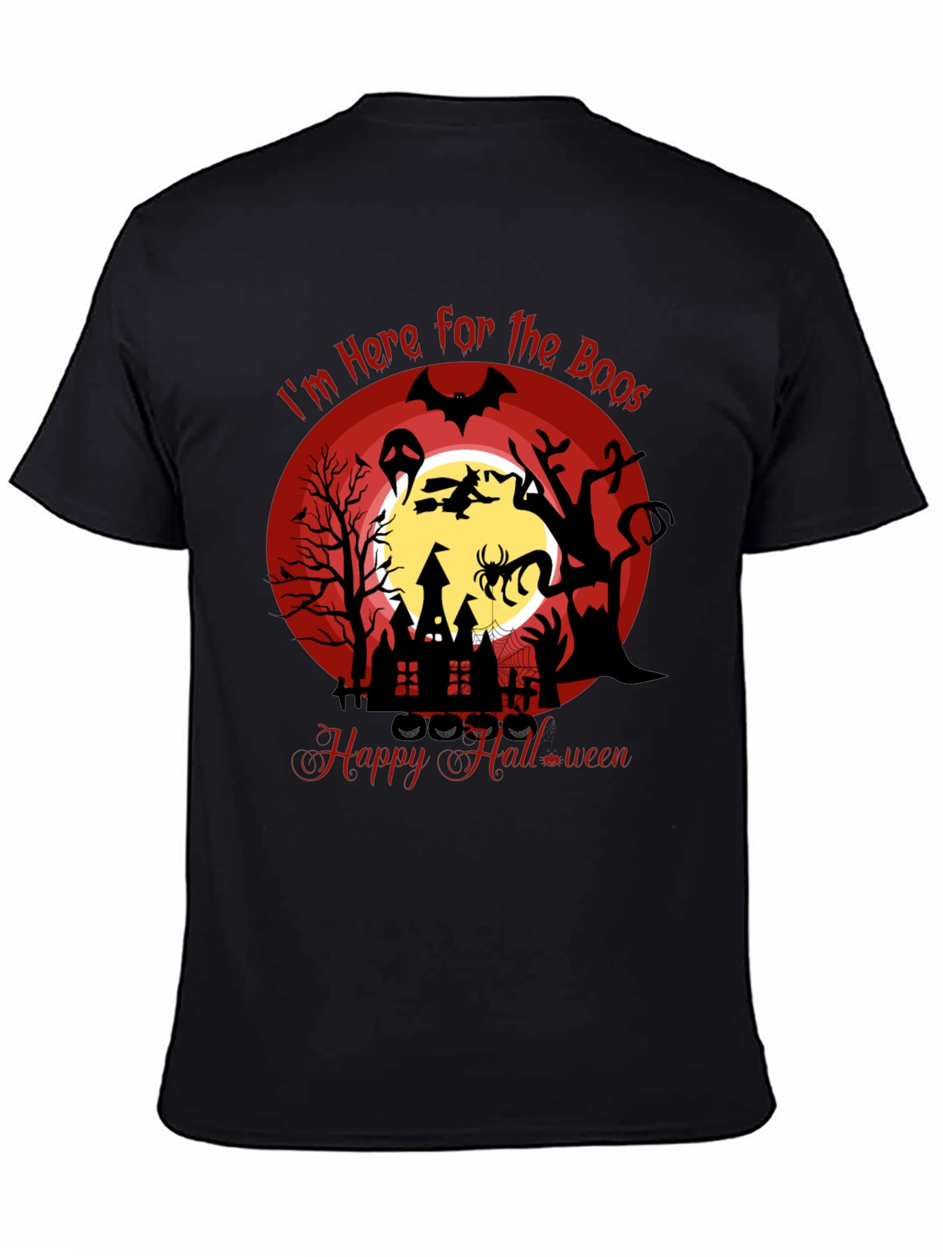 Halloween Graphic Tee - Here for the Boos