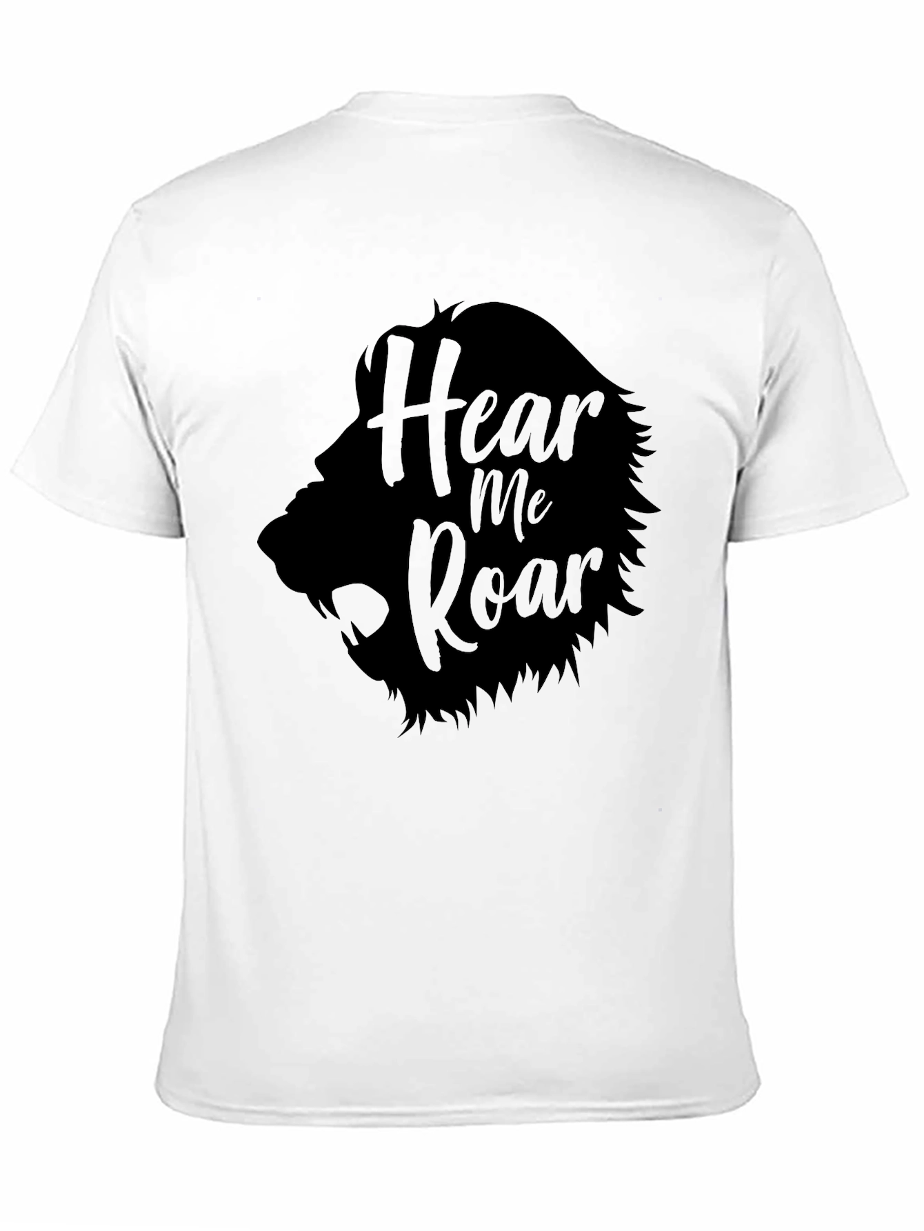 Hear Me Roar Black Graphic Tee