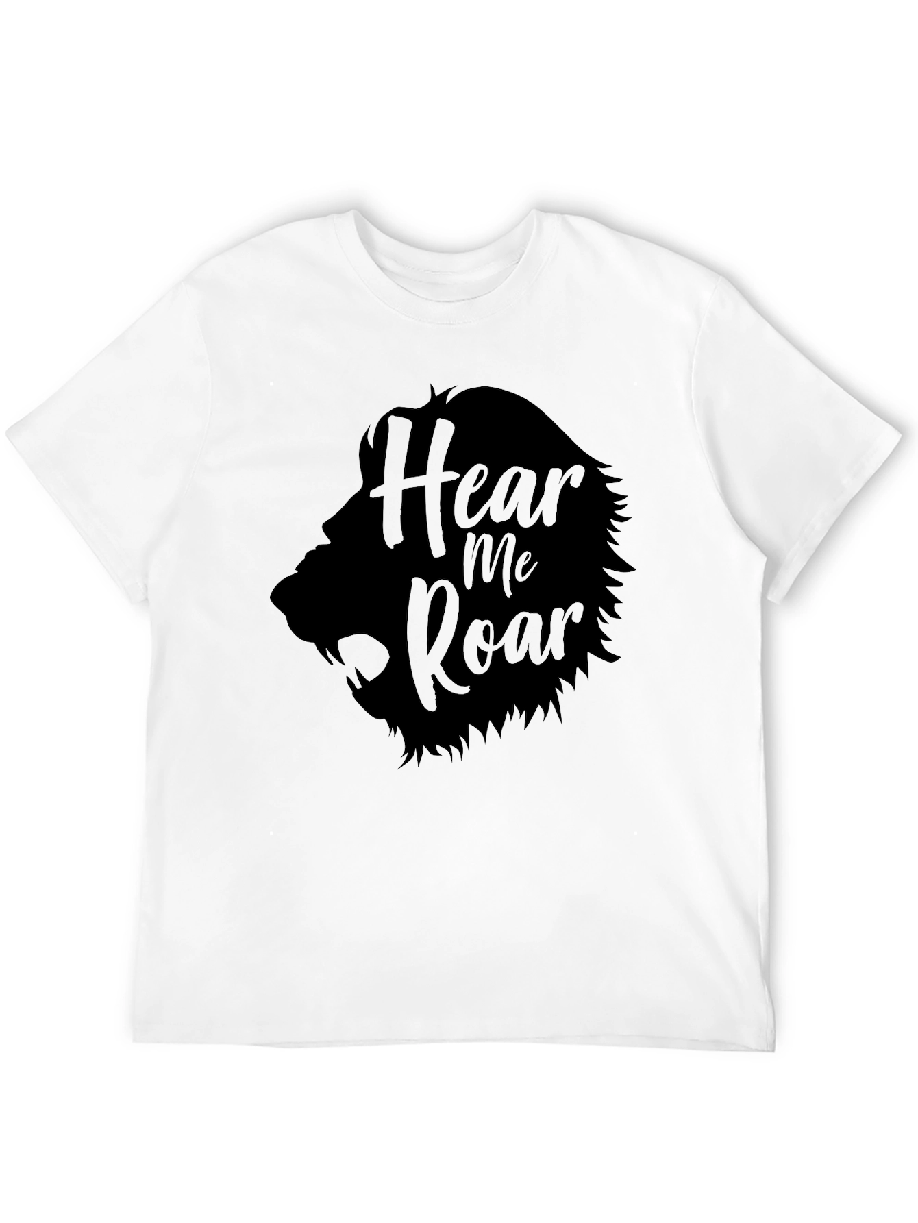 Hear Me Roar Black Graphic Tee