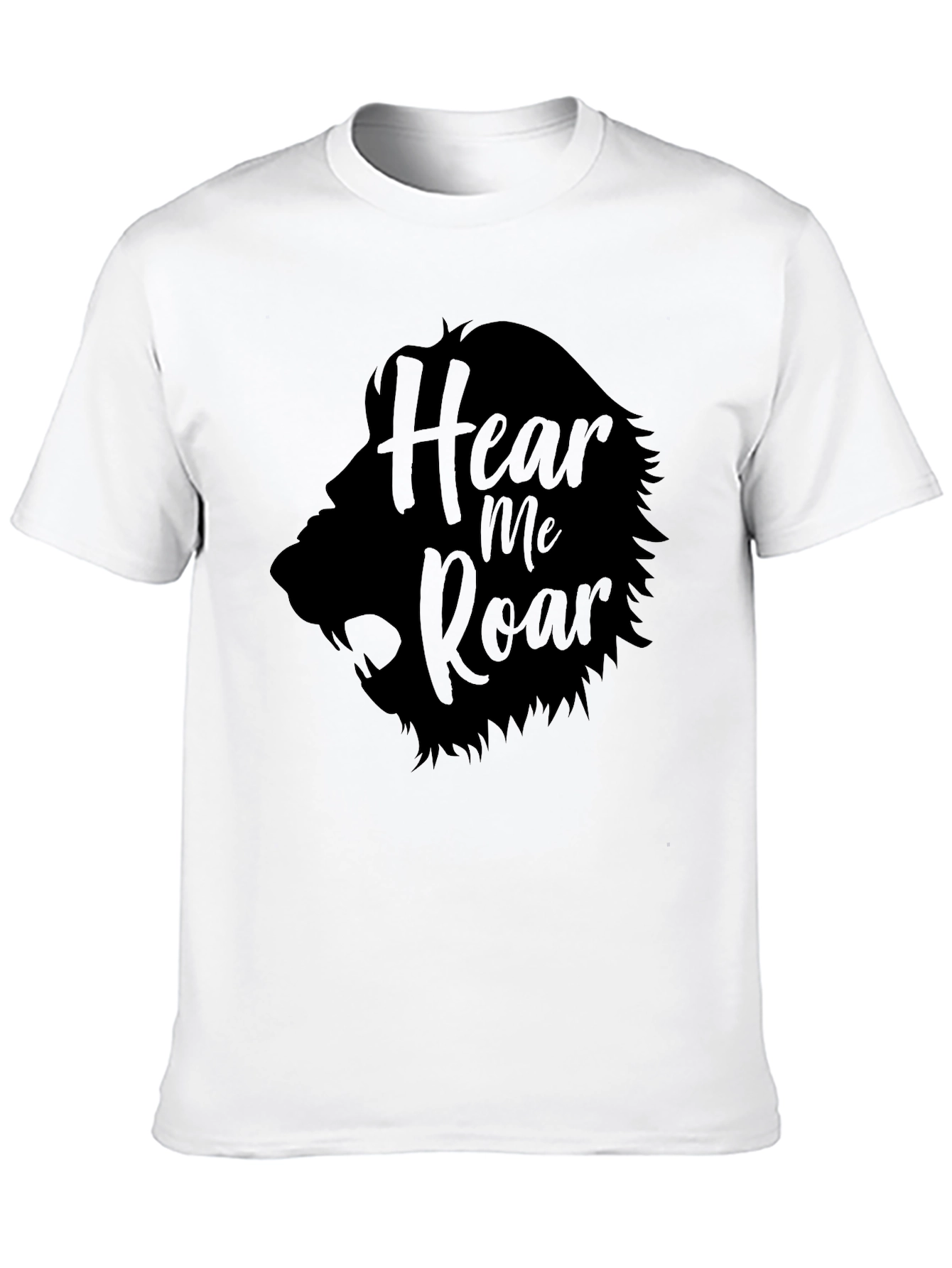 Hear Me Roar Black Graphic Tee