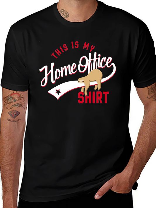 Home Office Sloth T-Shirt - Funny Quarantine Tee