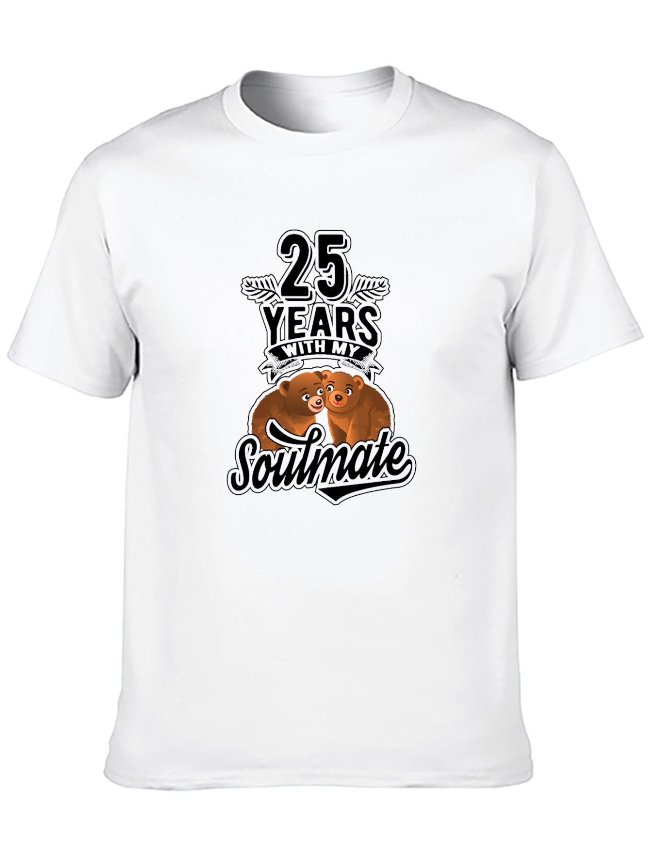 25th Anniversary Soulmate Bear Hug T-Shirt