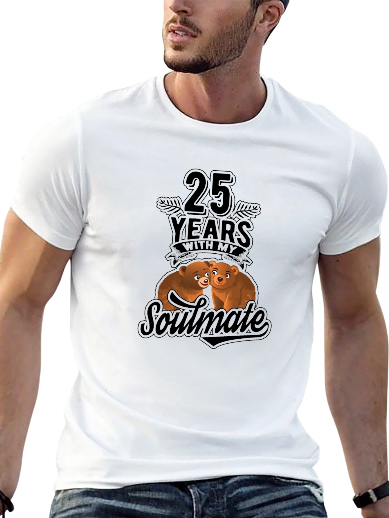 25th Anniversary Soulmate Bear Hug T-Shirt