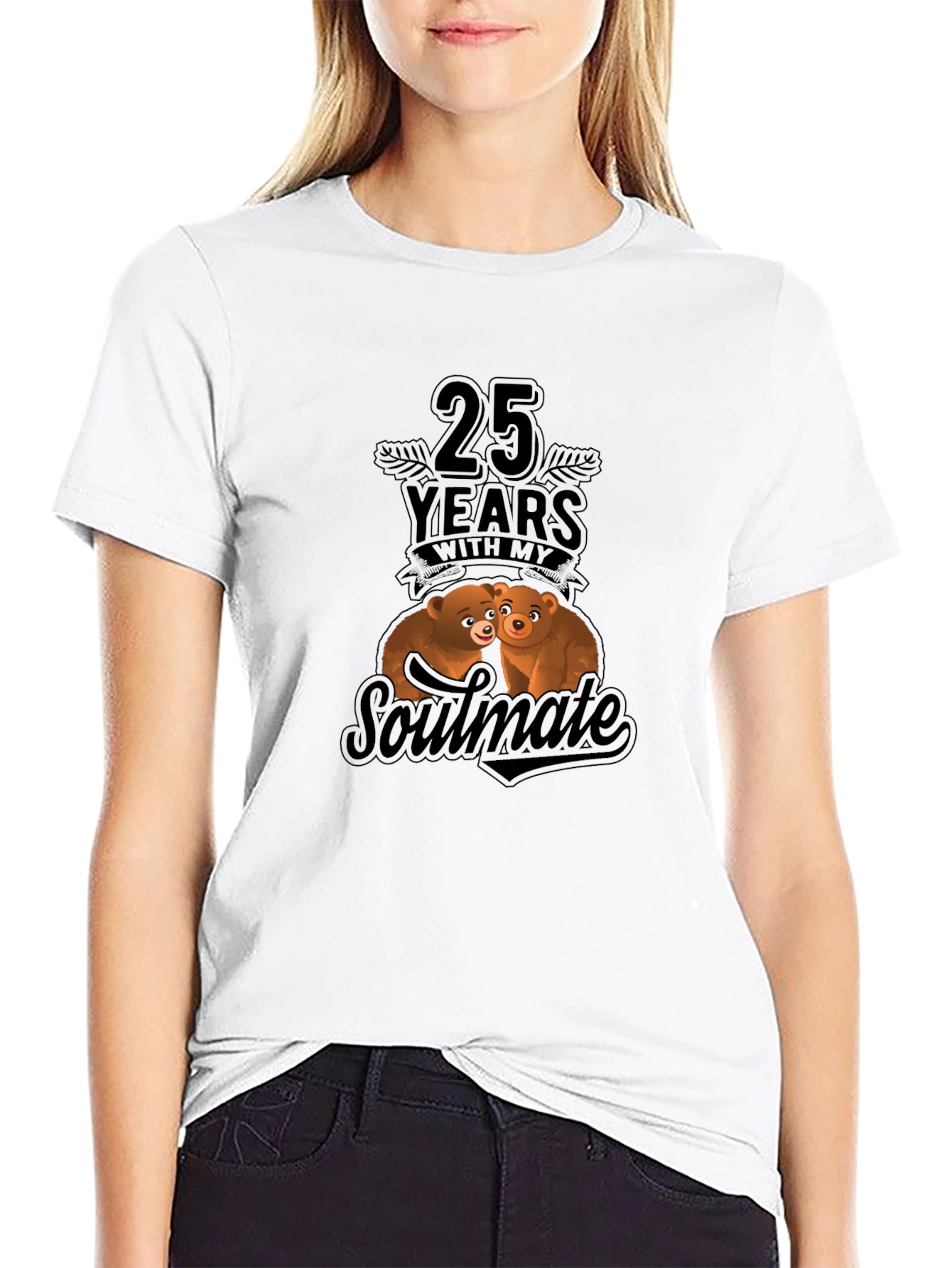 25th Anniversary Soulmate Bear Hug T-Shirt