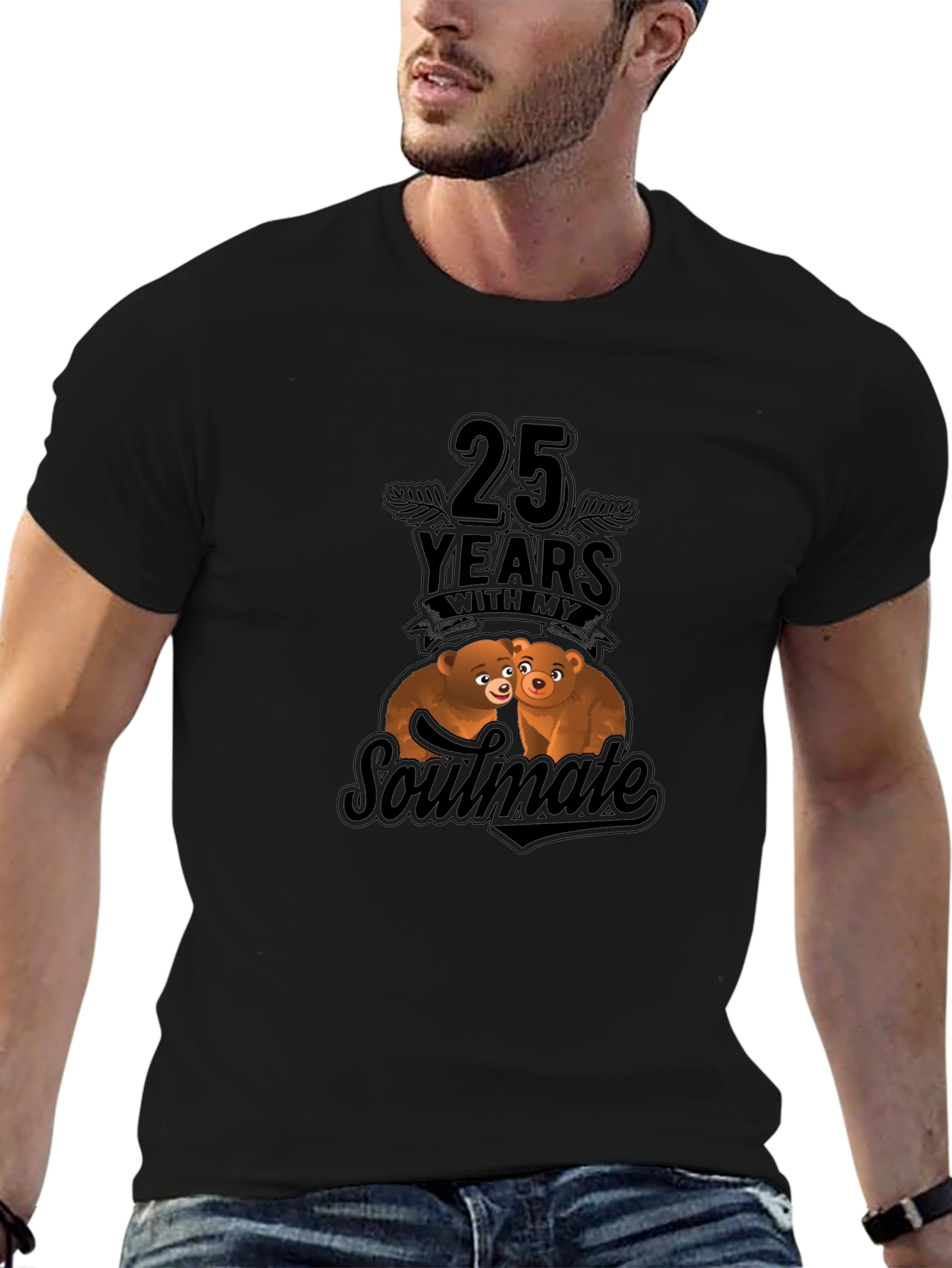 25th Anniversary Soulmate Bear Hug T-Shirt