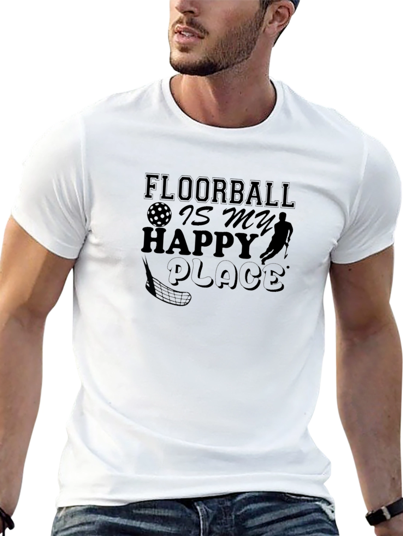 Floorball is My Happy Place T-Shirt