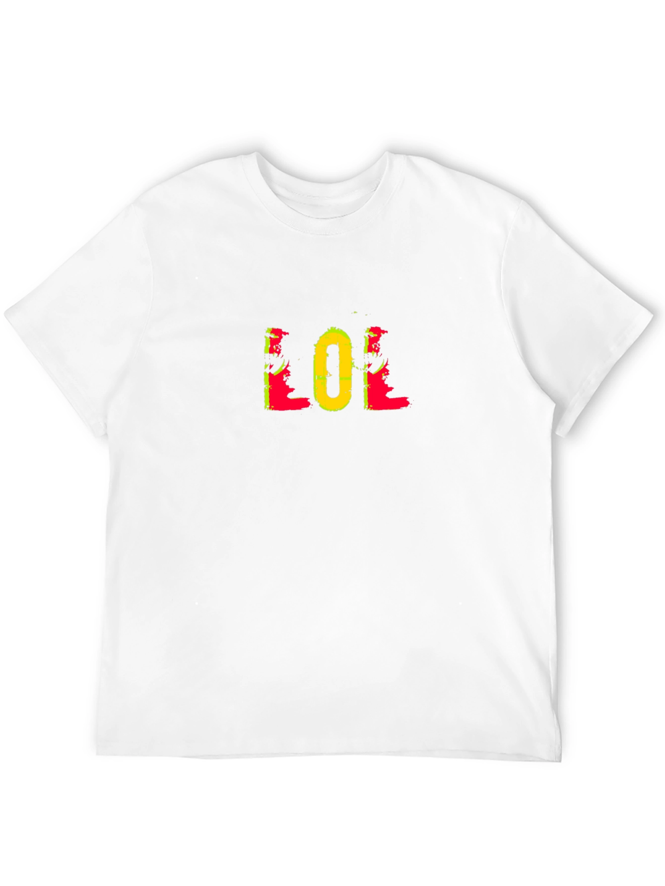 LOL Graphic Print Black Tee