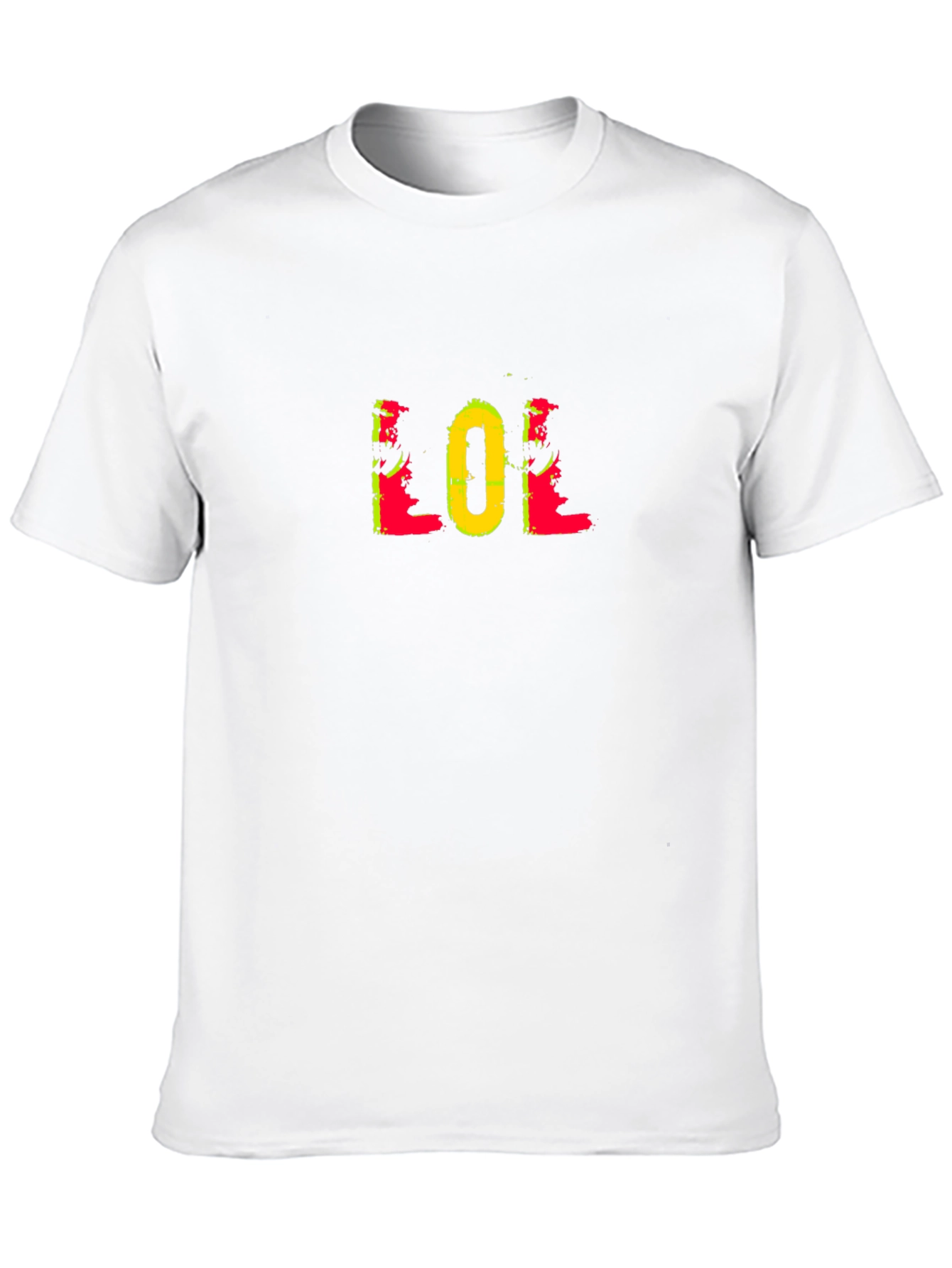 LOL Graphic Print Black Tee