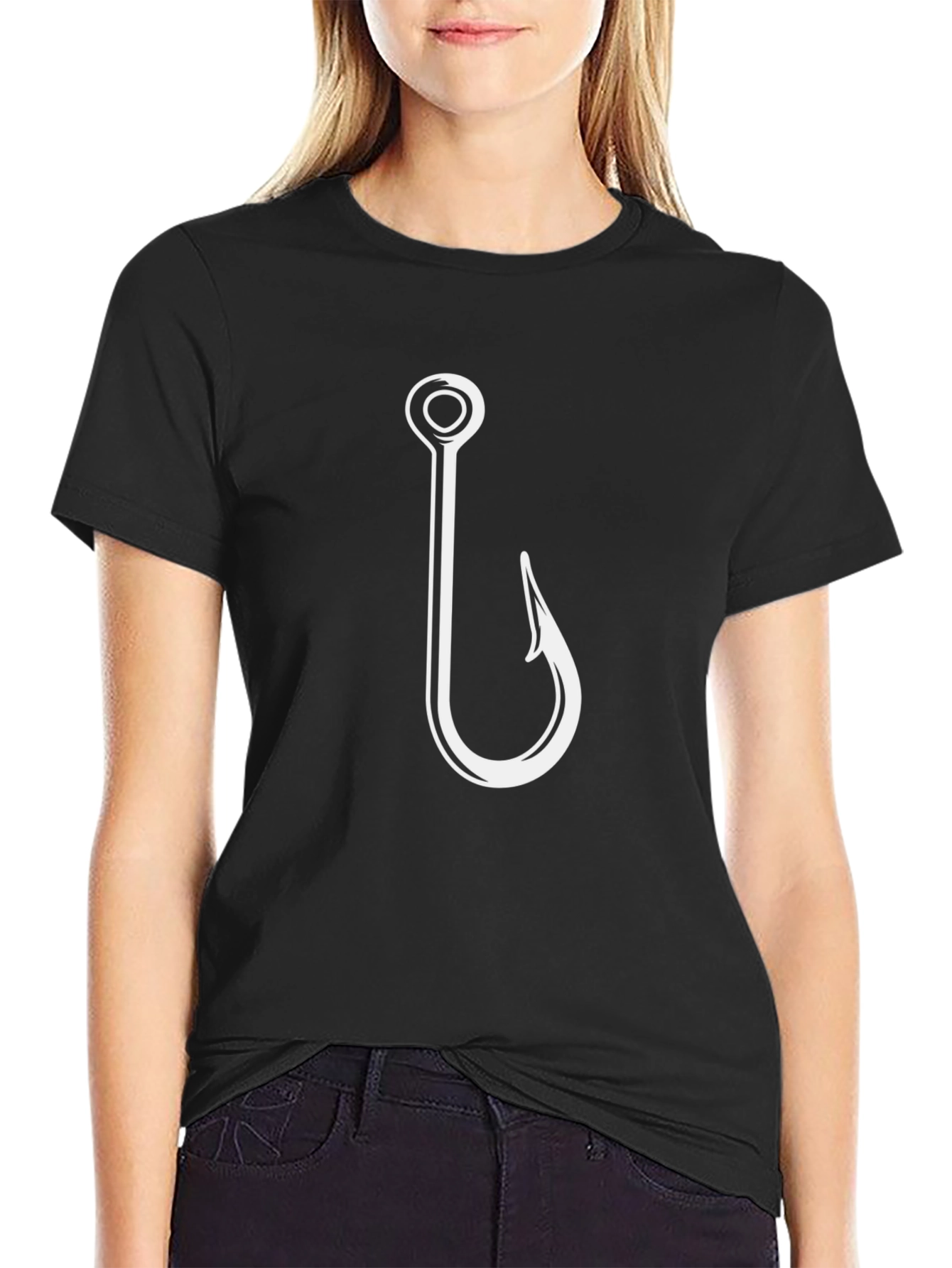 Fishing Hook Graphic T-Shirt