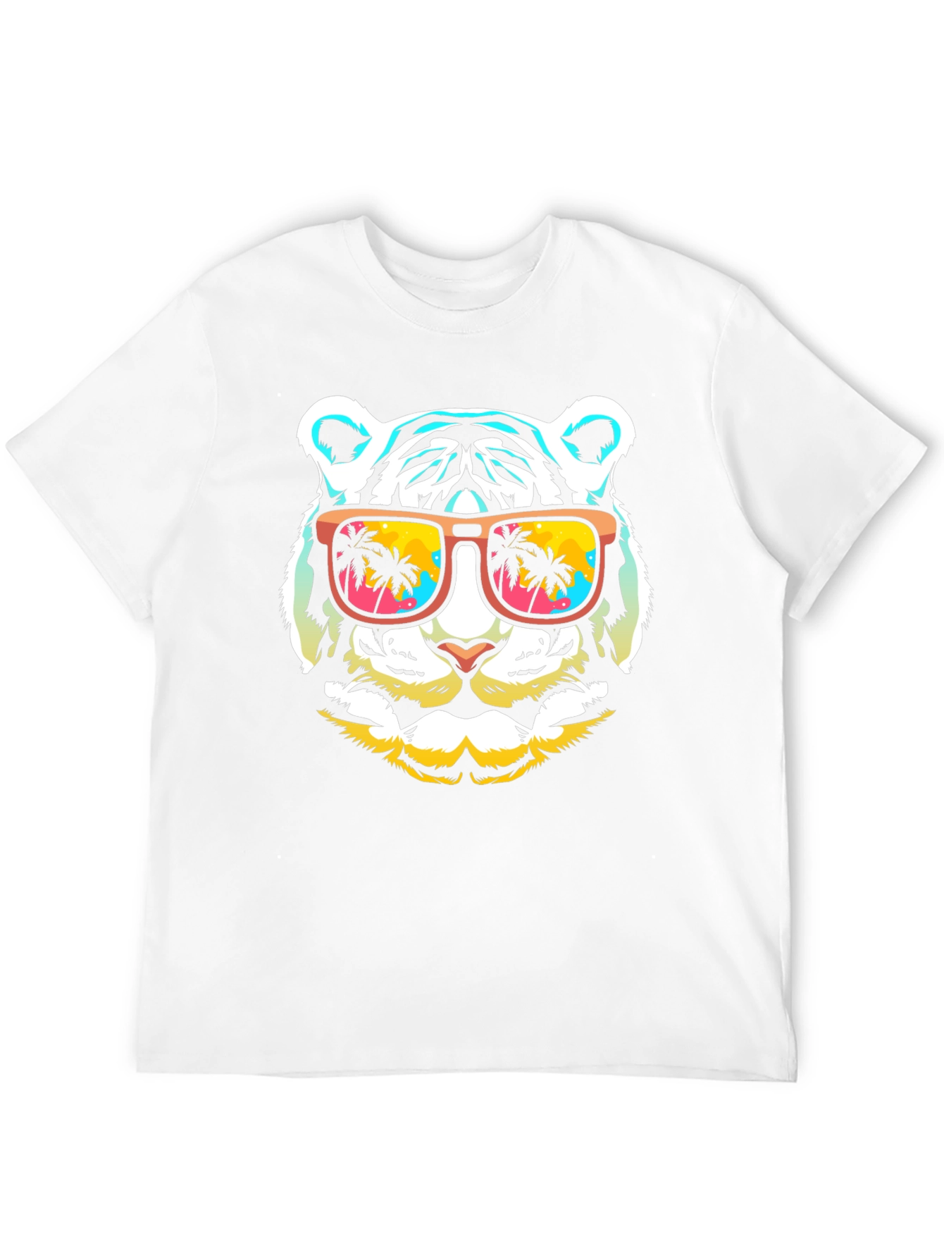 Cool Tiger with Sunglasses Graphic T-Shirt