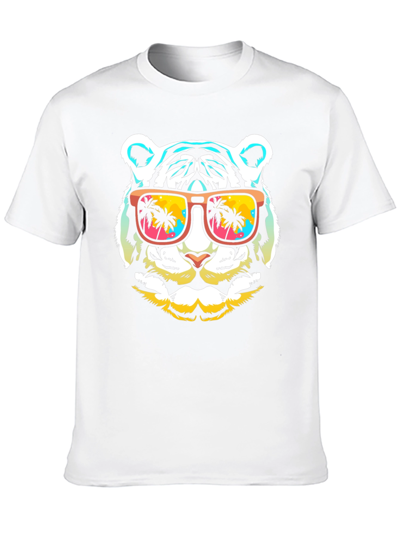 Cool Tiger with Sunglasses Graphic T-Shirt
