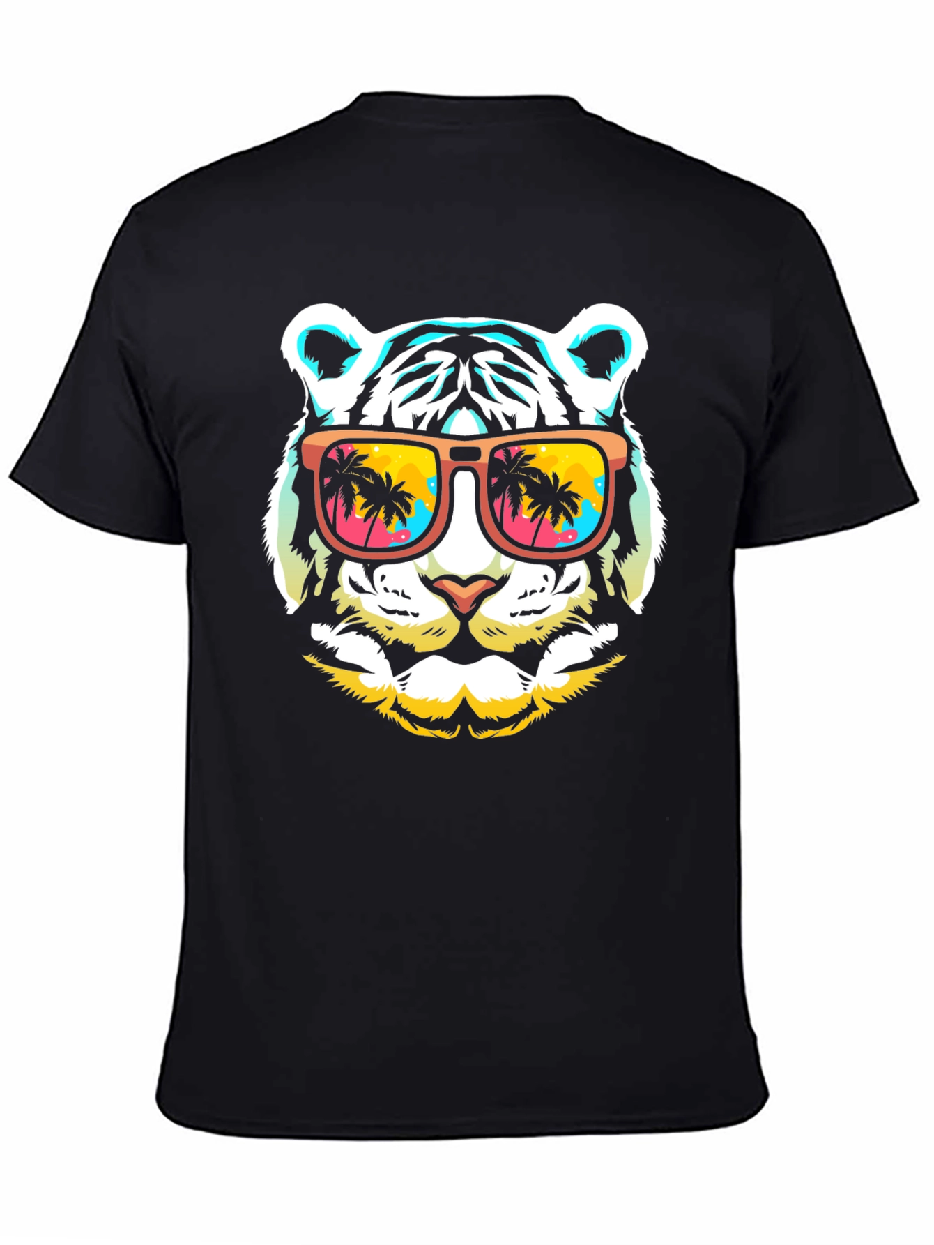 Cool Tiger with Sunglasses Graphic T-Shirt