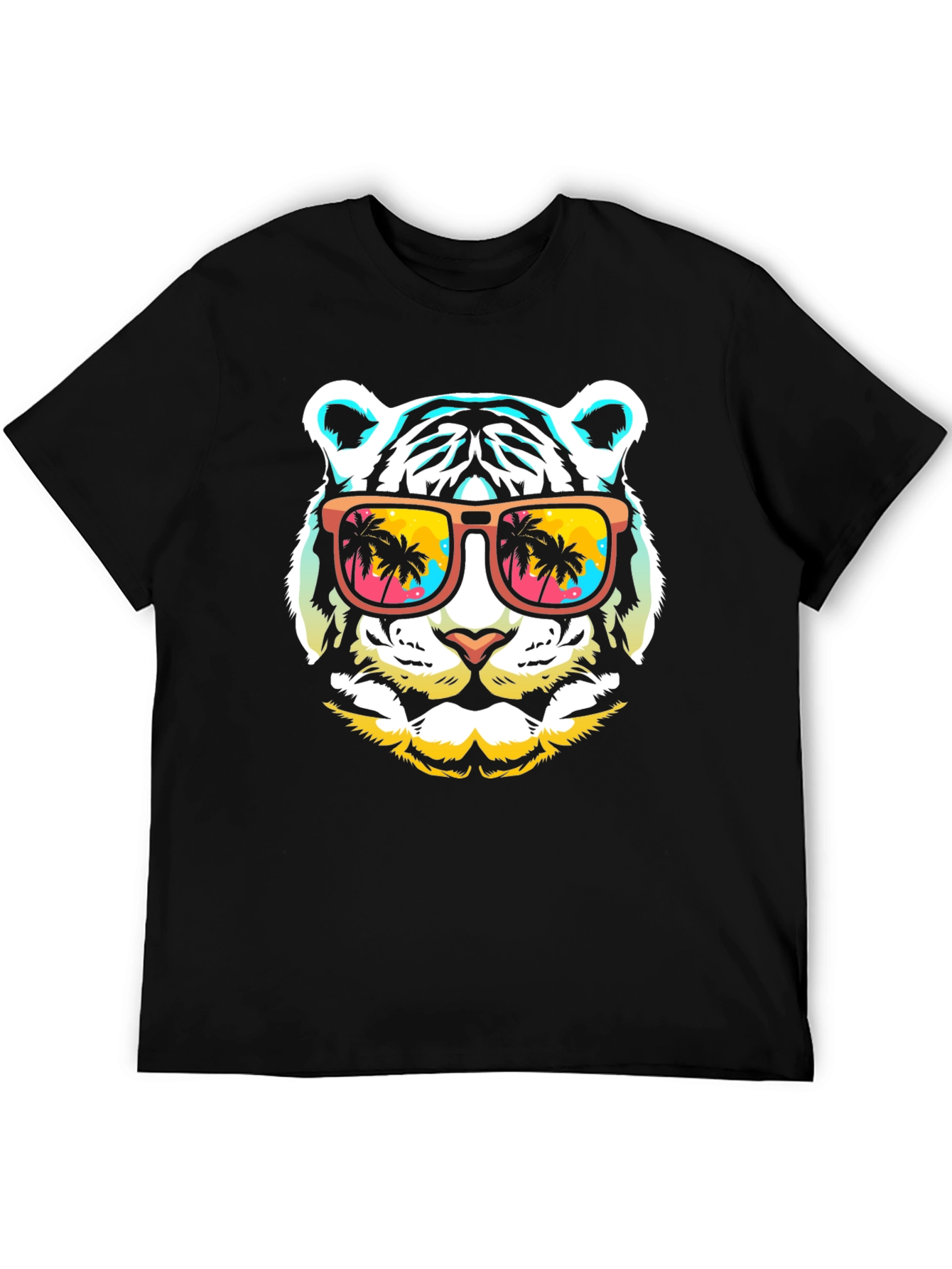 Cool Tiger with Sunglasses Graphic T-Shirt
