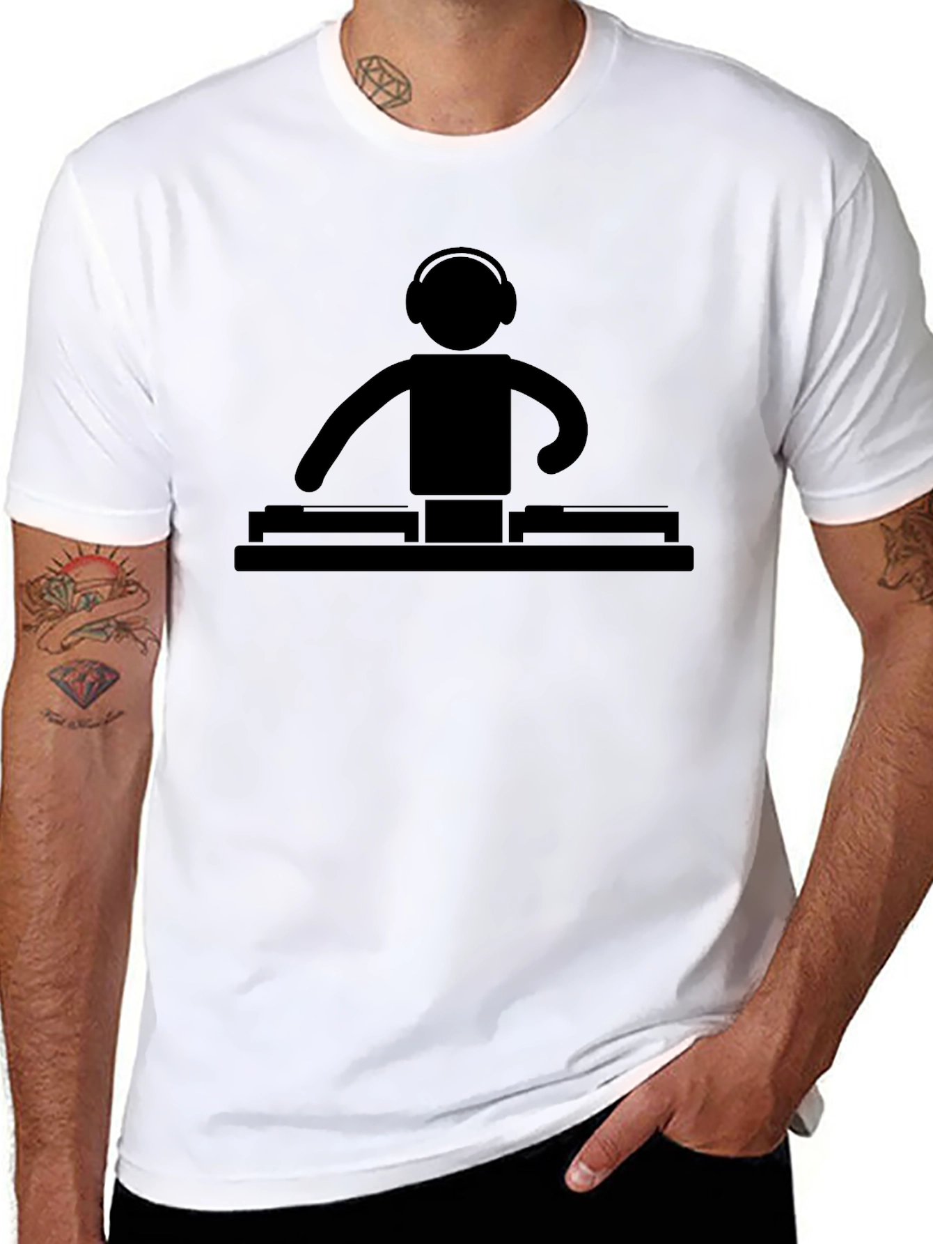 DJ Graphic T-Shirt - Black Music Lover Tee