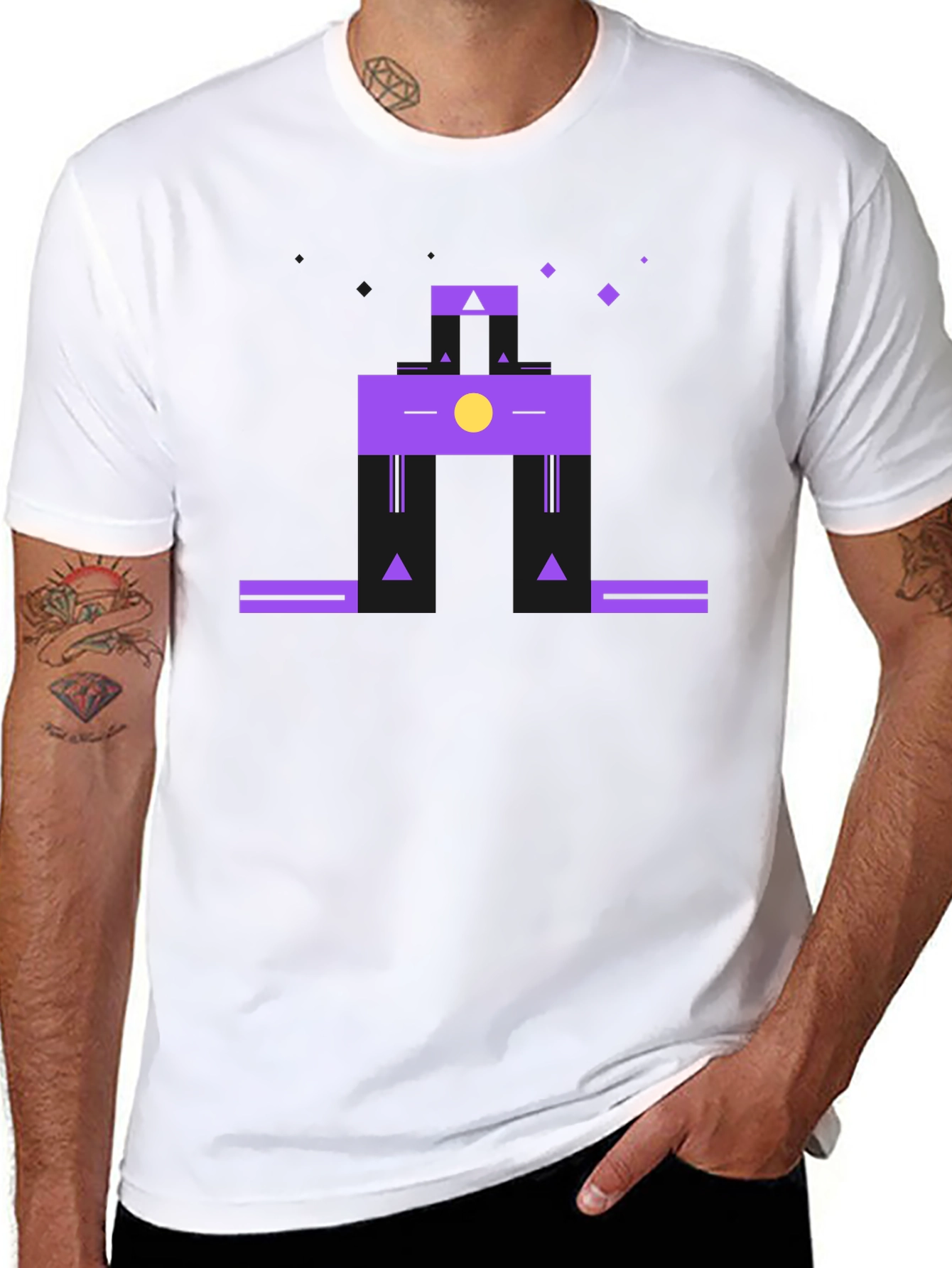 Geometric Graphic Print Tee