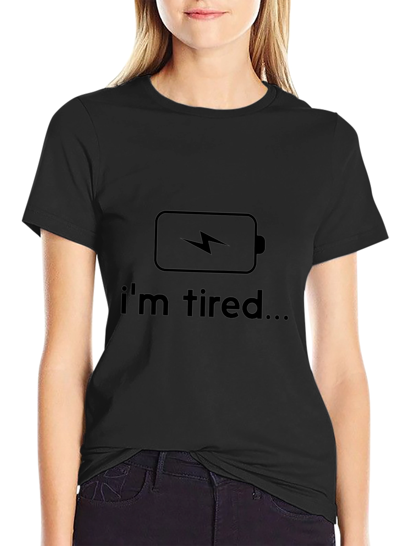 Im Tired Battery Graphic T-Shirt