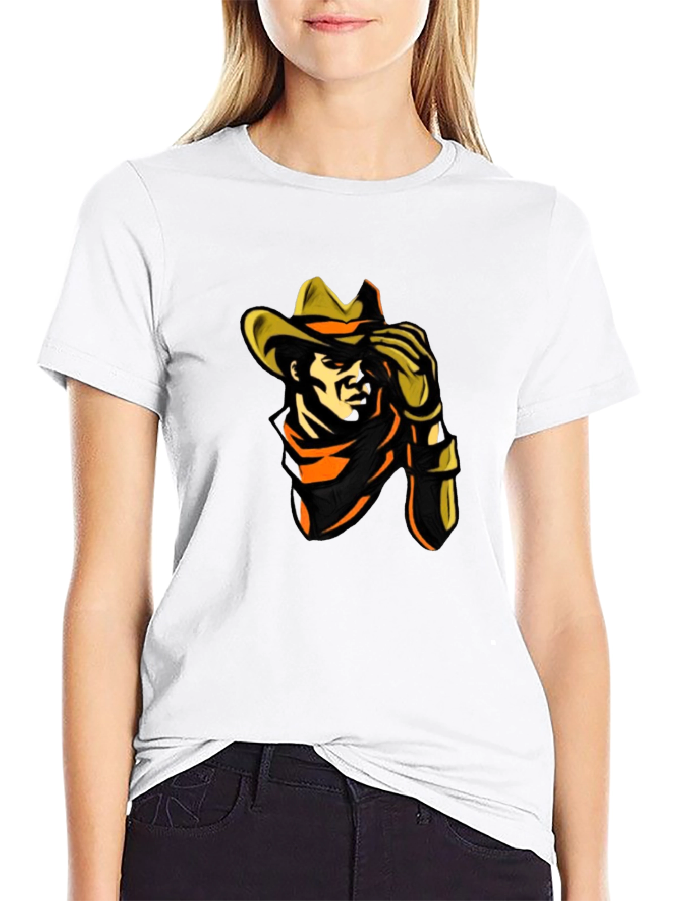 Cowboy Graphic Black T-Shirt