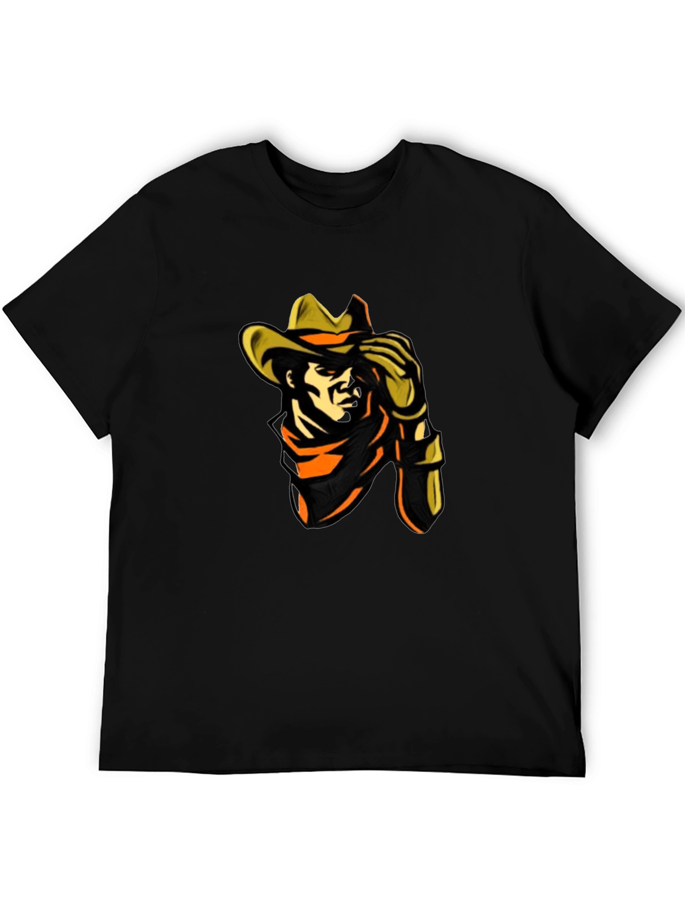 Cowboy Graphic Black T-Shirt