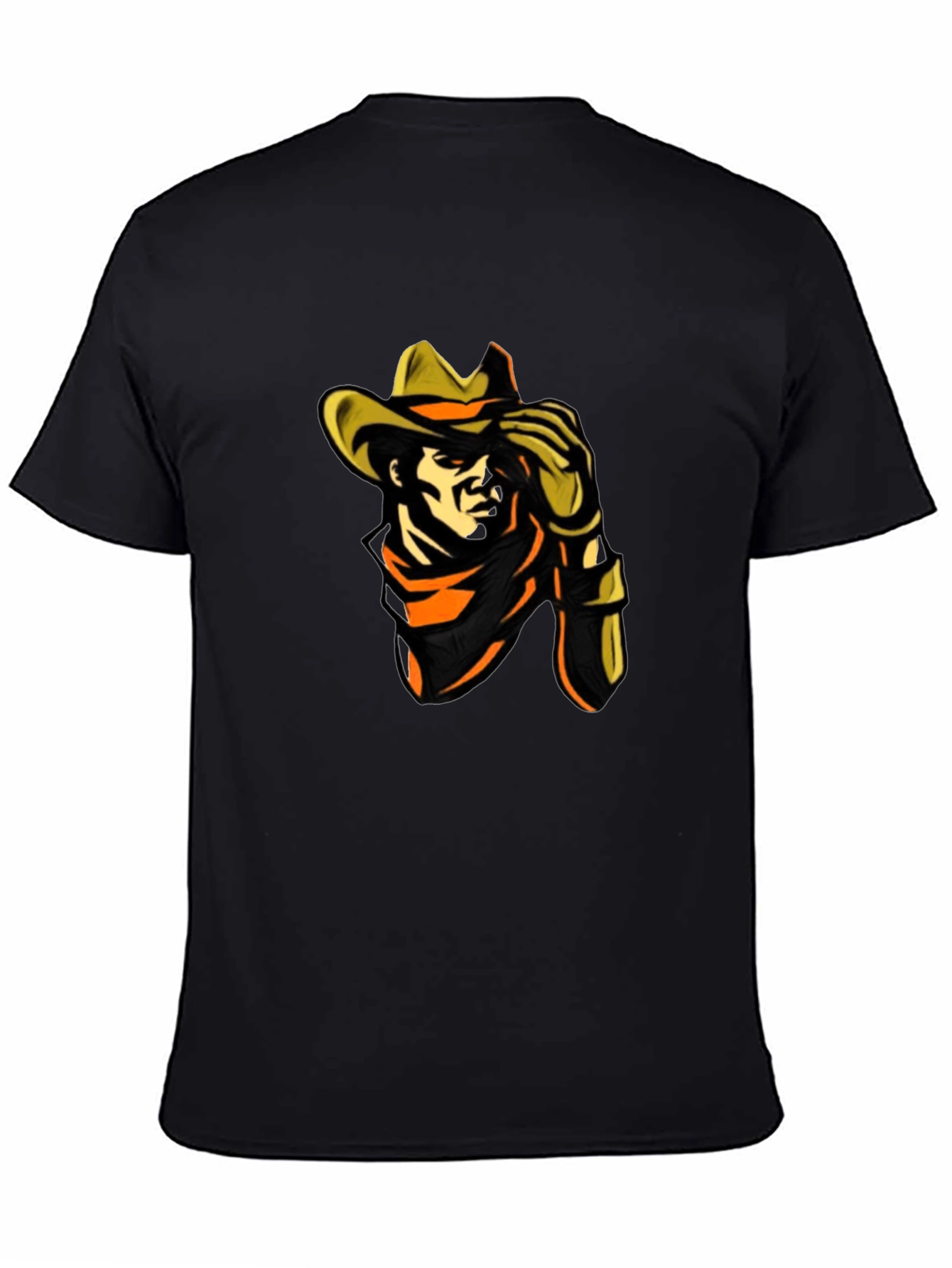 Cowboy Graphic Black T-Shirt