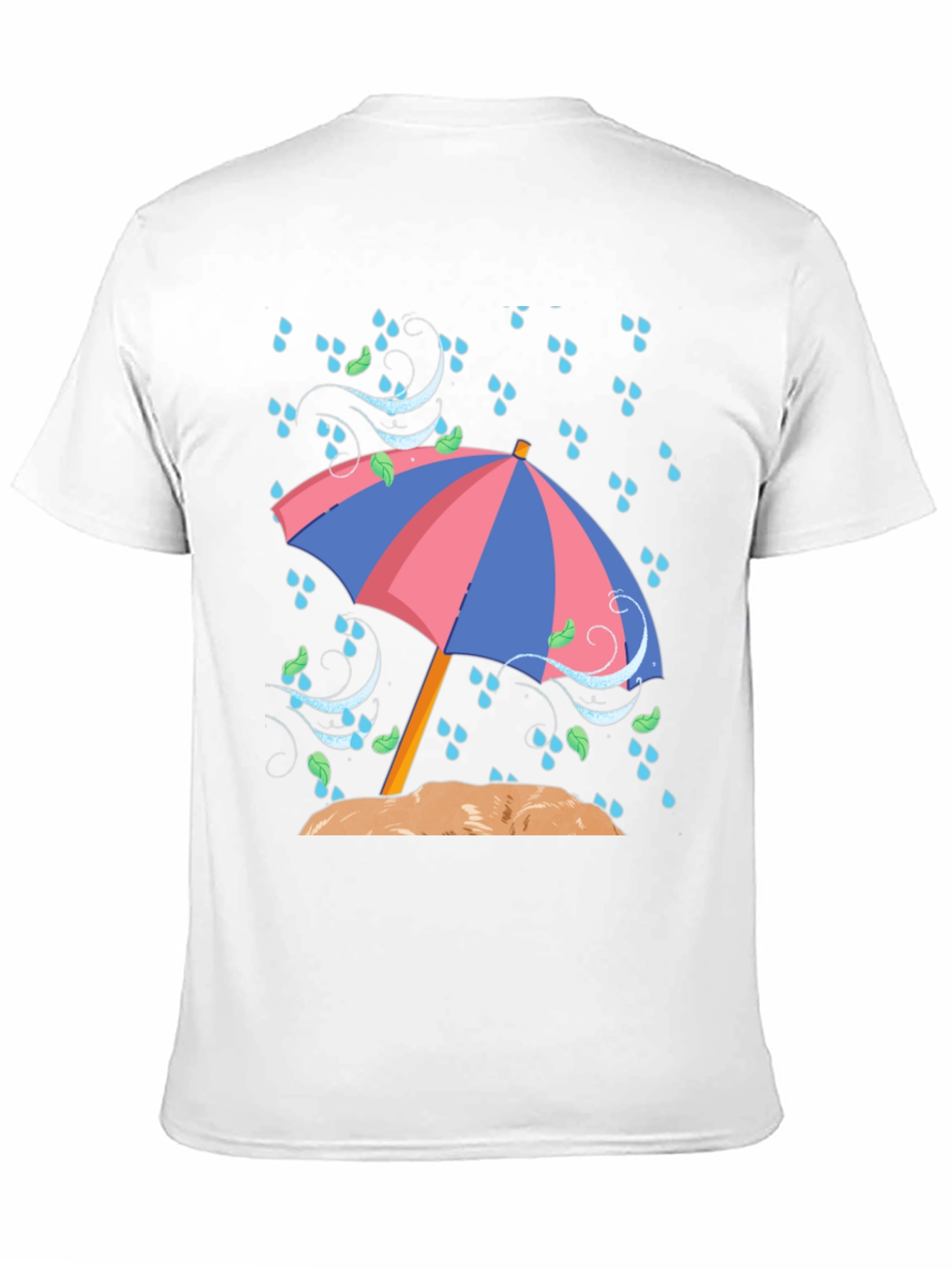 Rainy Day Umbrella Graphic T-Shirt
