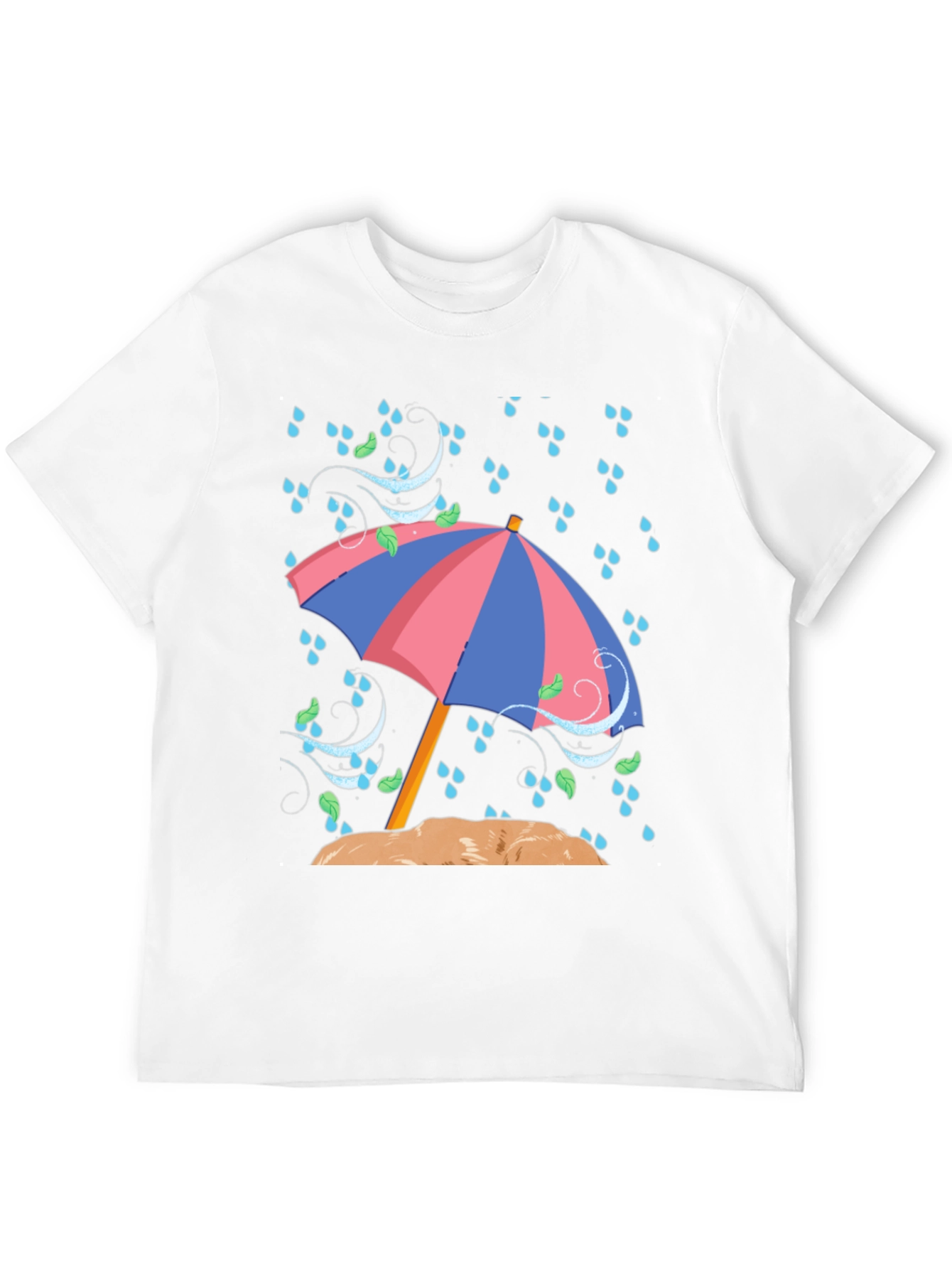 Rainy Day Umbrella Graphic T-Shirt