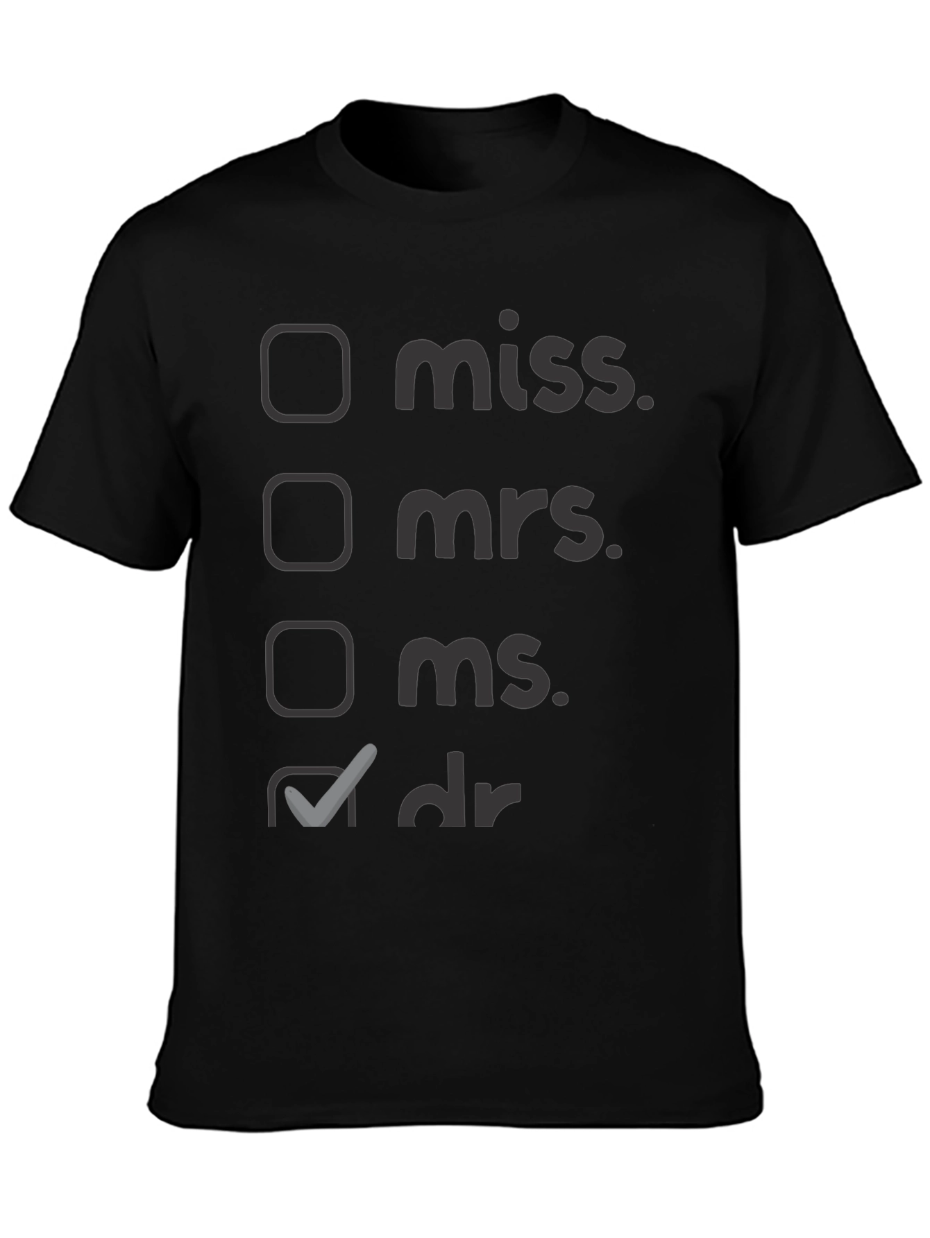 Doctor Title T-Shirt - Novelty Apparel
