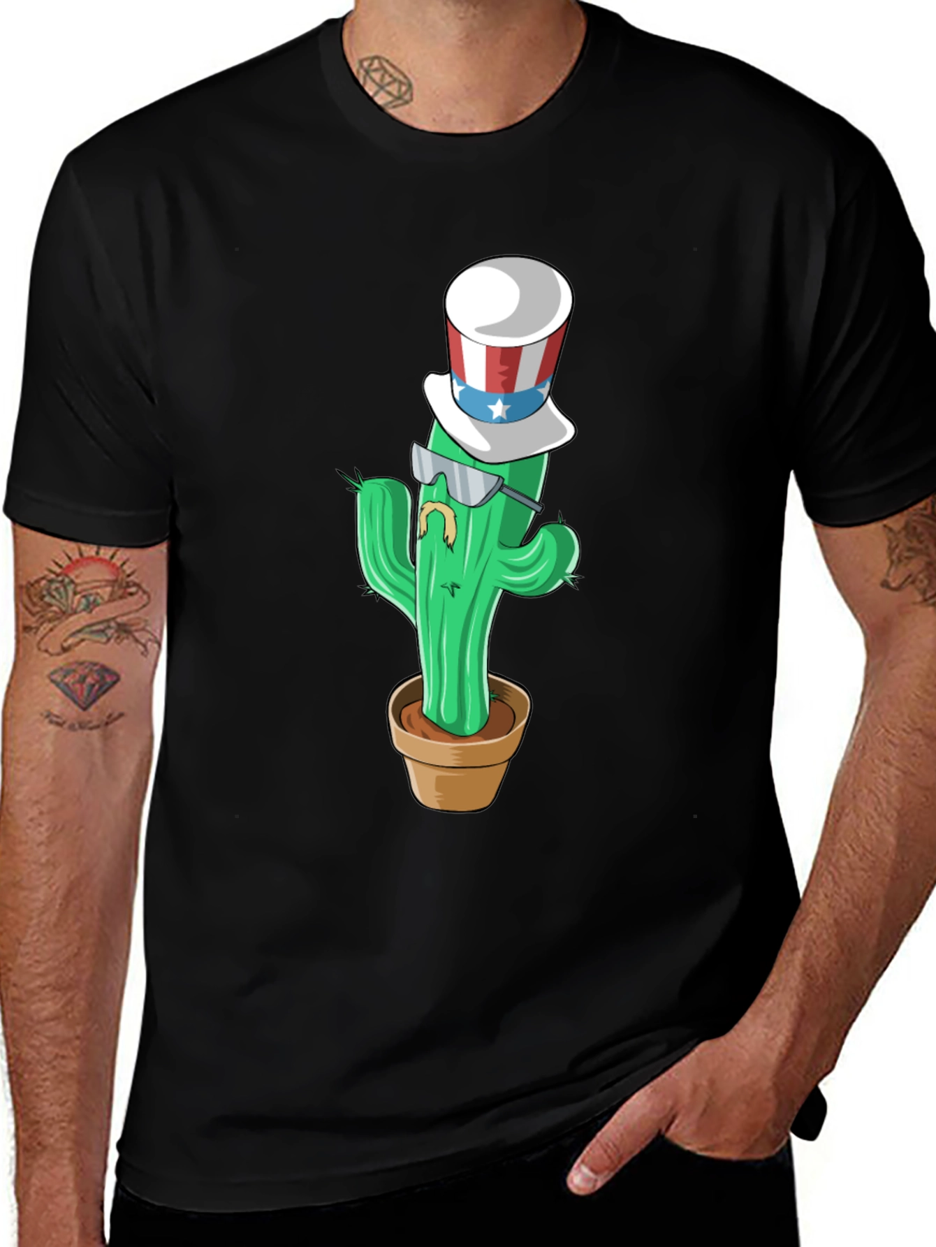 Patriotic Cactus T-Shirt