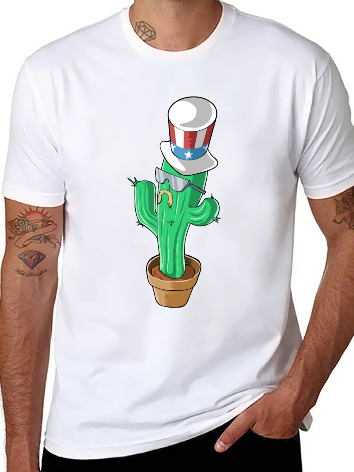 Patriotic Cactus T-Shirt