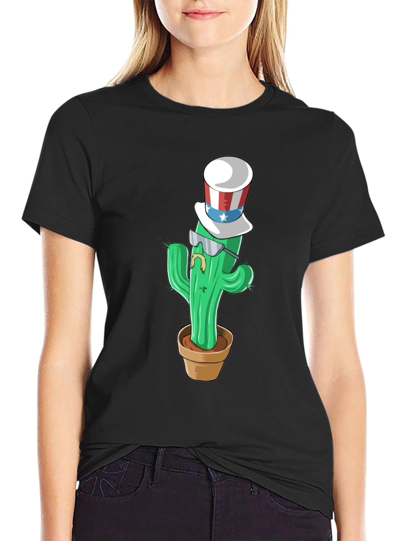 Patriotic Cactus T-Shirt
