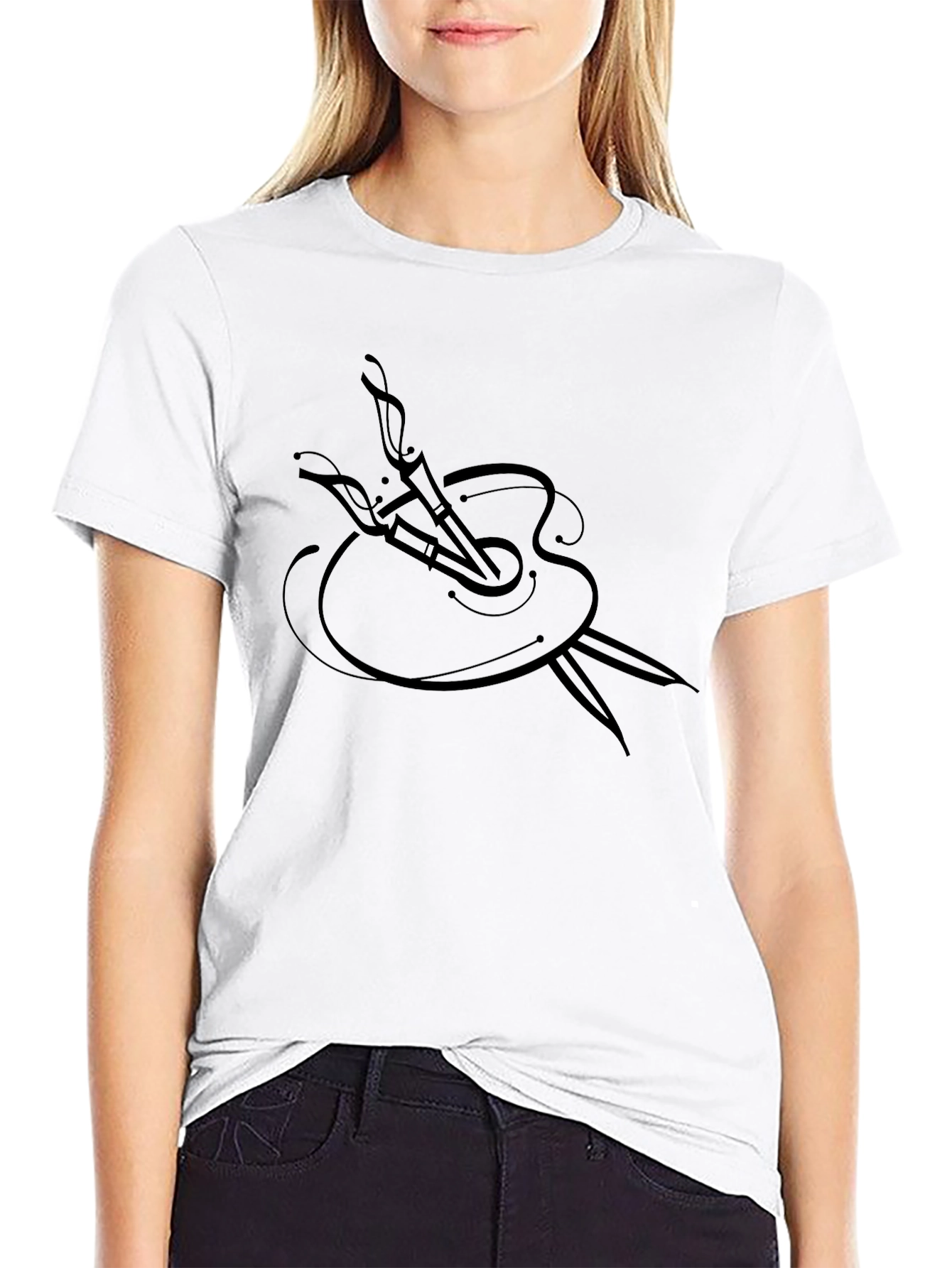 Artist Palette Black T-Shirt