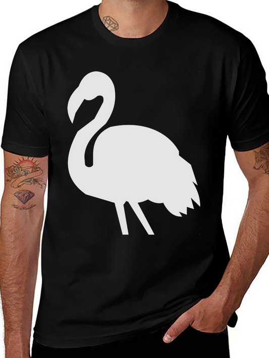 Flamingo Graphic Tee - Mens Black T-Shirt