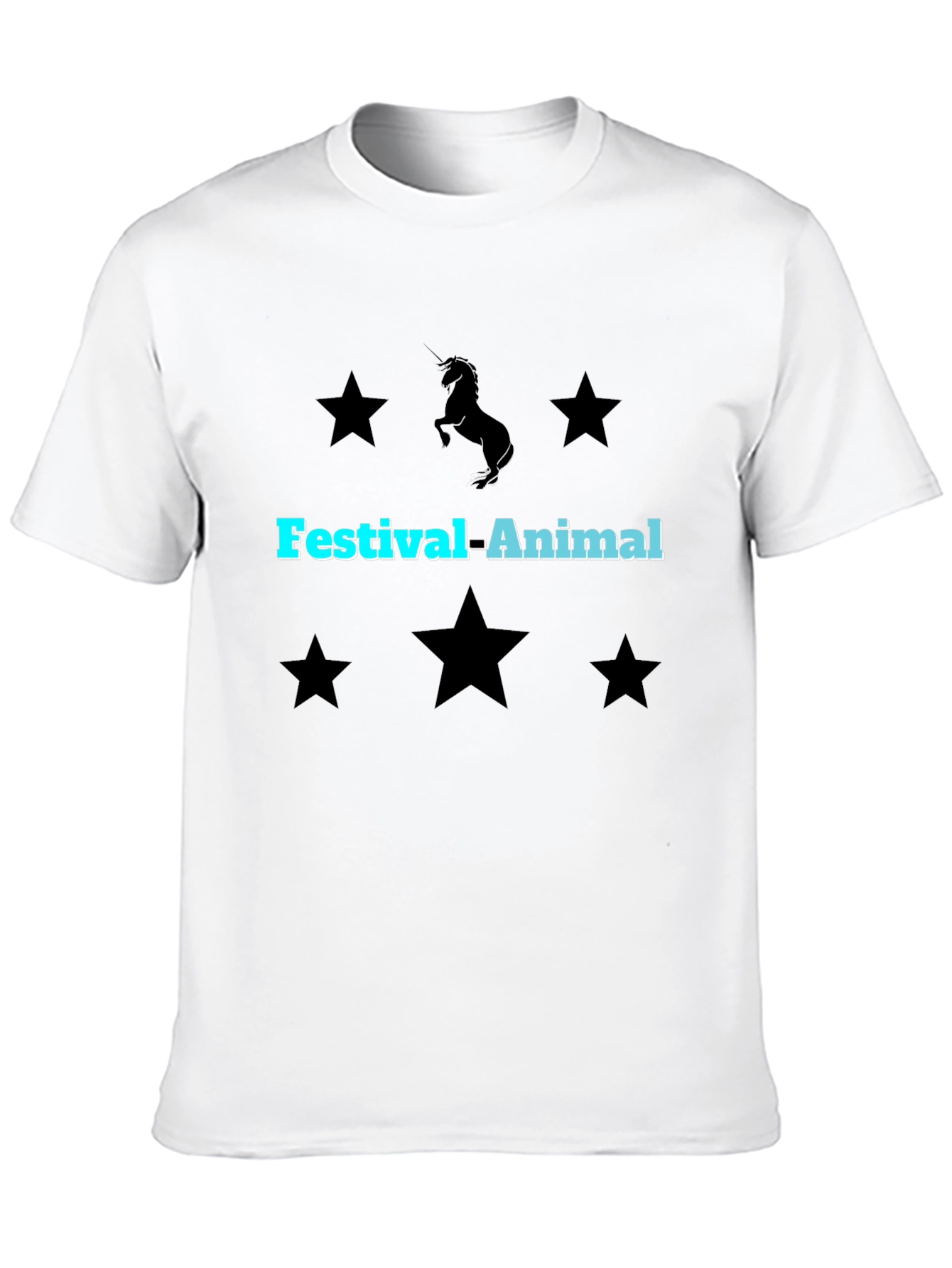 Festival Animal Unicorn Star Graphic T-Shirt