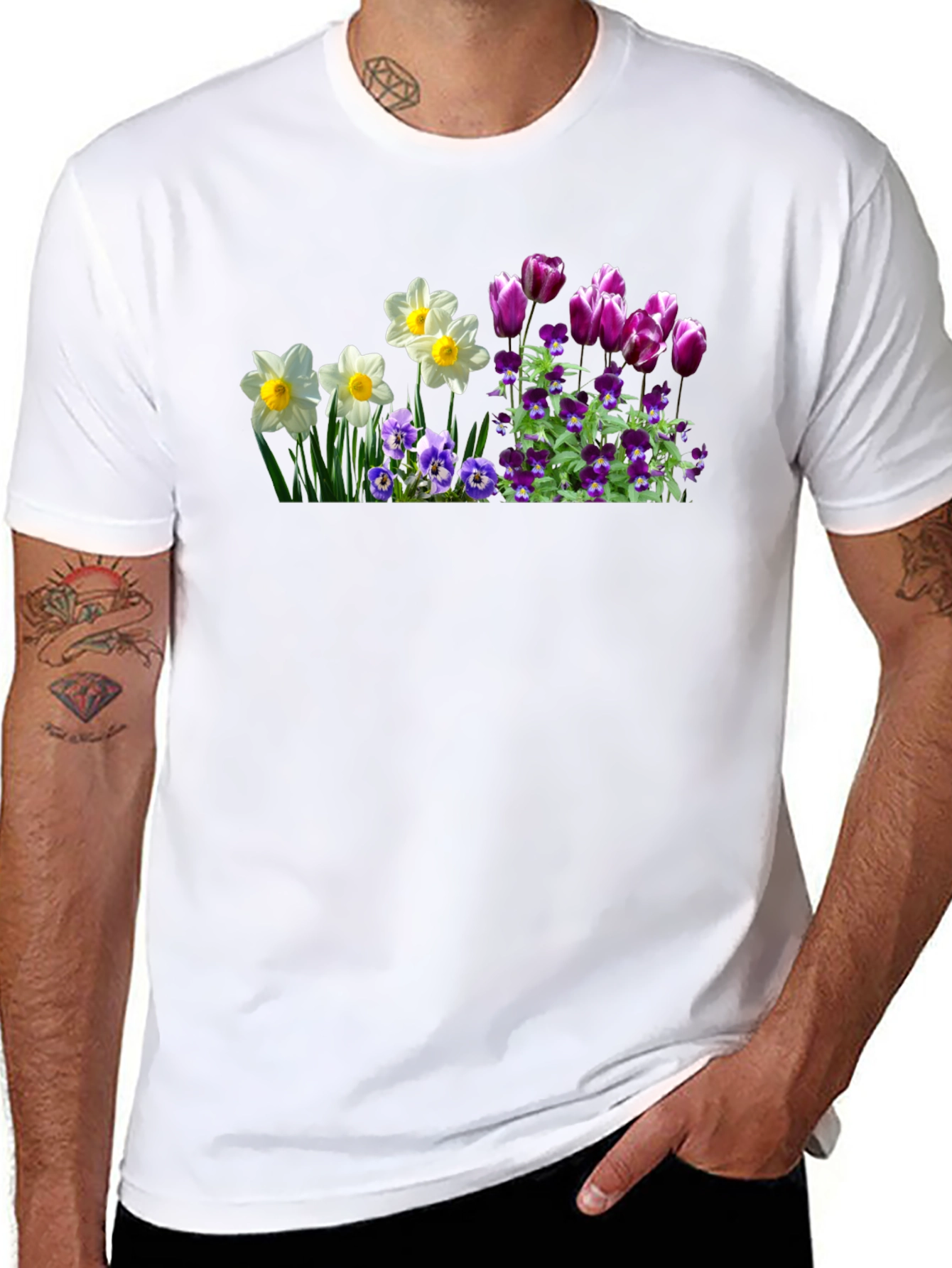 Floral T-Shirt - Spring Bloom Design