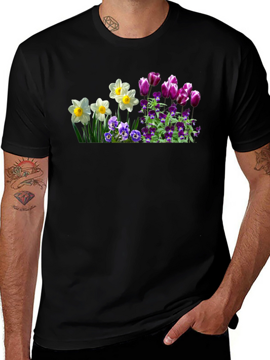 Floral T-Shirt - Spring Bloom Design