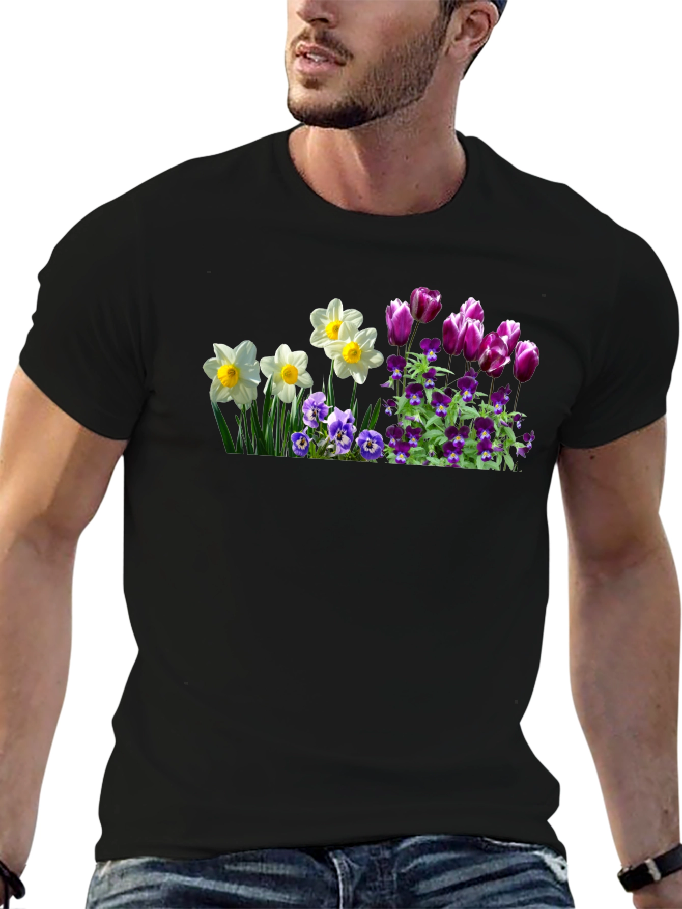 Floral T-Shirt - Spring Bloom Design