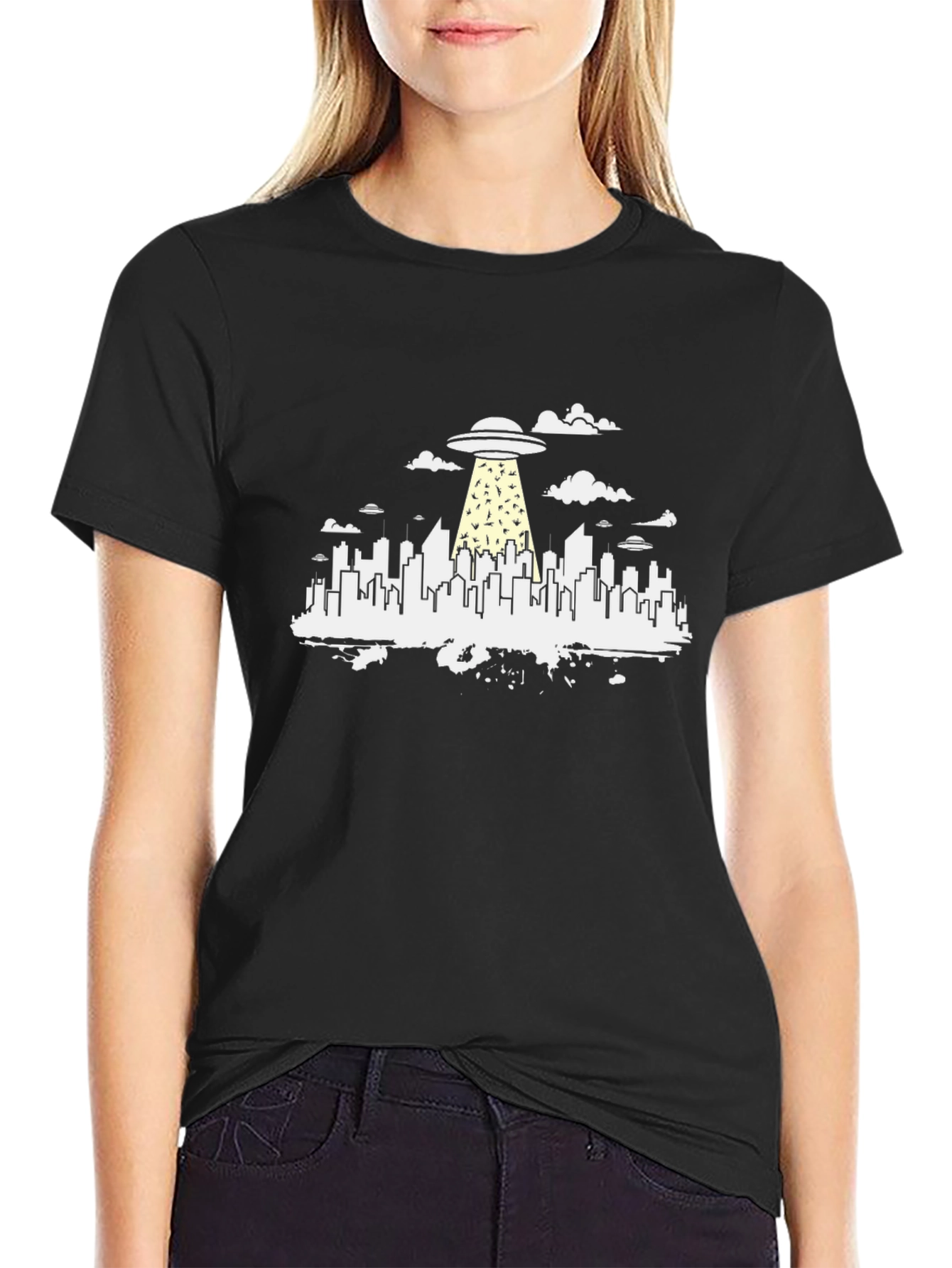 Alien Abduction City T-Shirt
