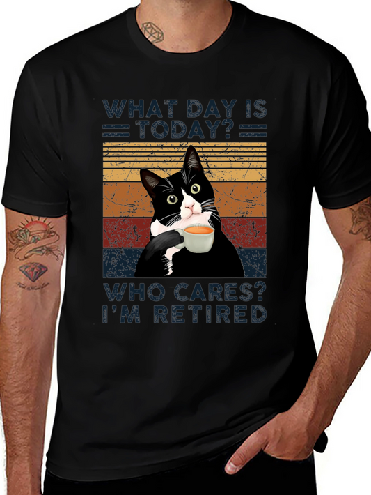 Funny Retired Cat T-Shirt