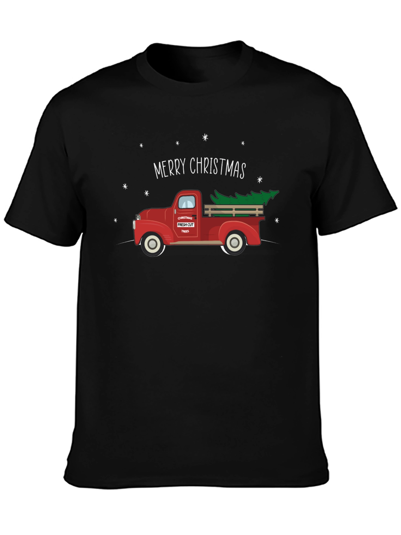 Merry Christmas Truck Graphic Tee