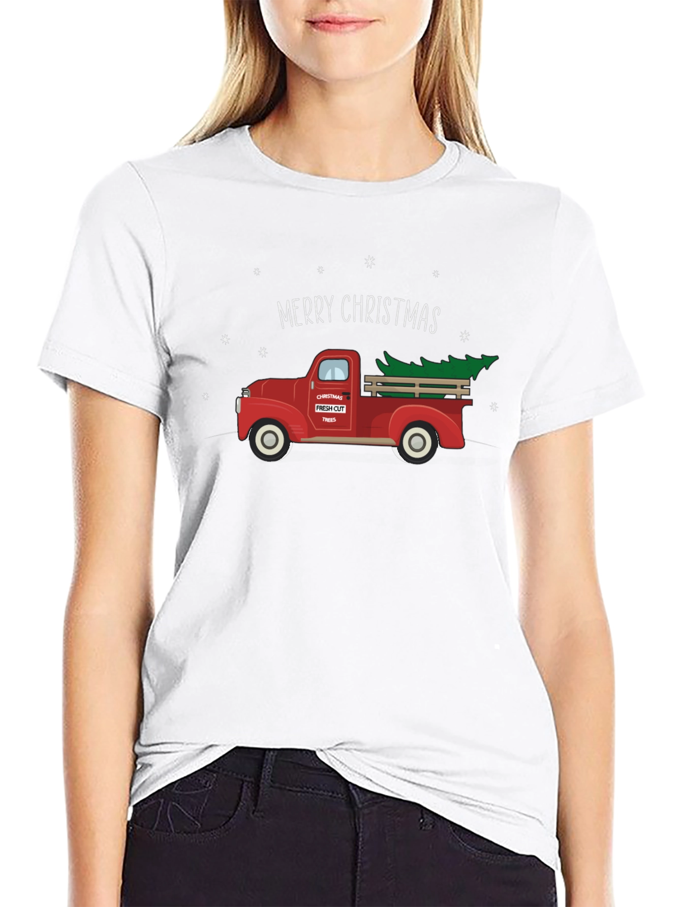 Merry Christmas Truck Graphic Tee