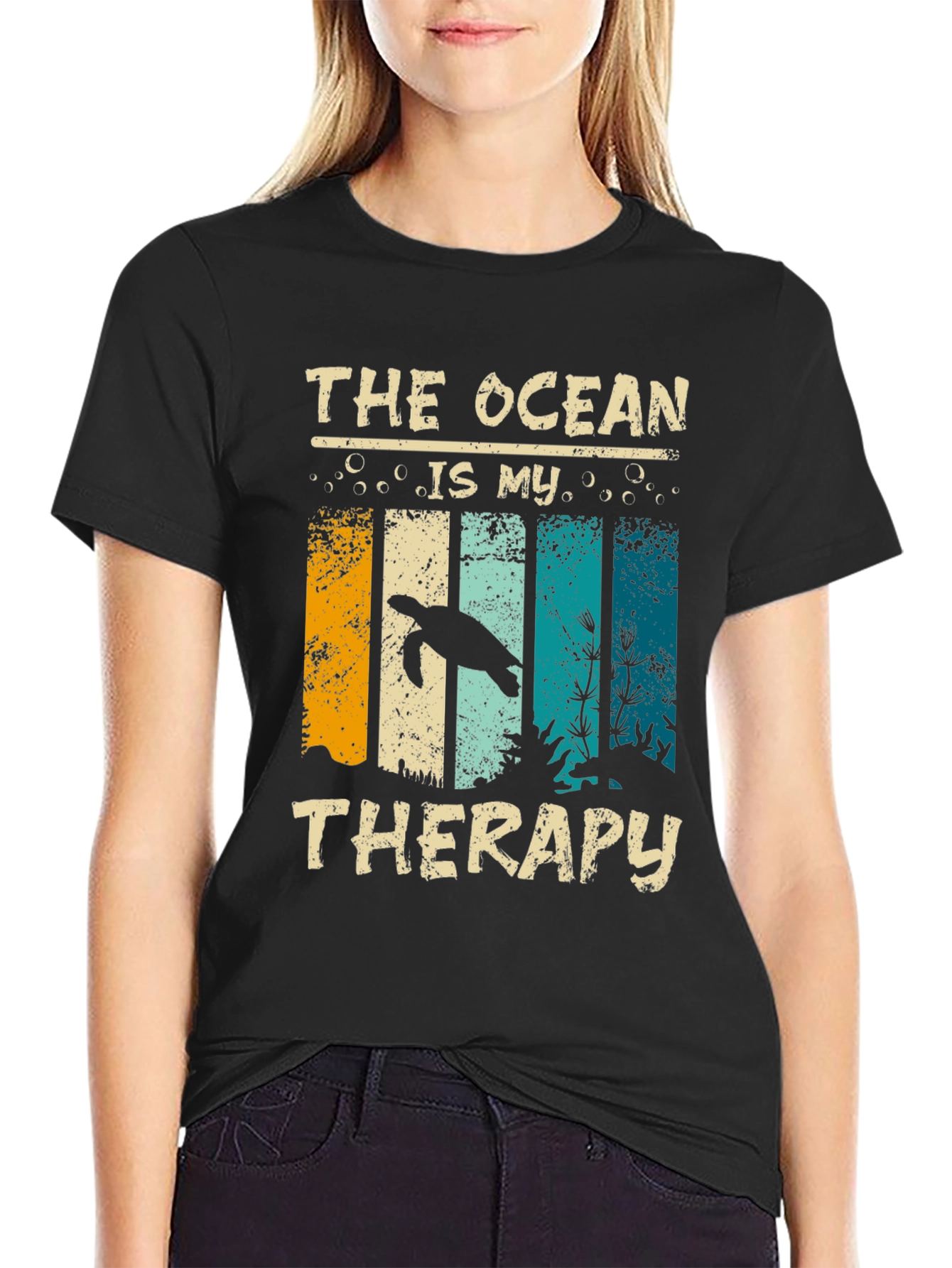 Ocean Therapy Turtle Graphic Tee
