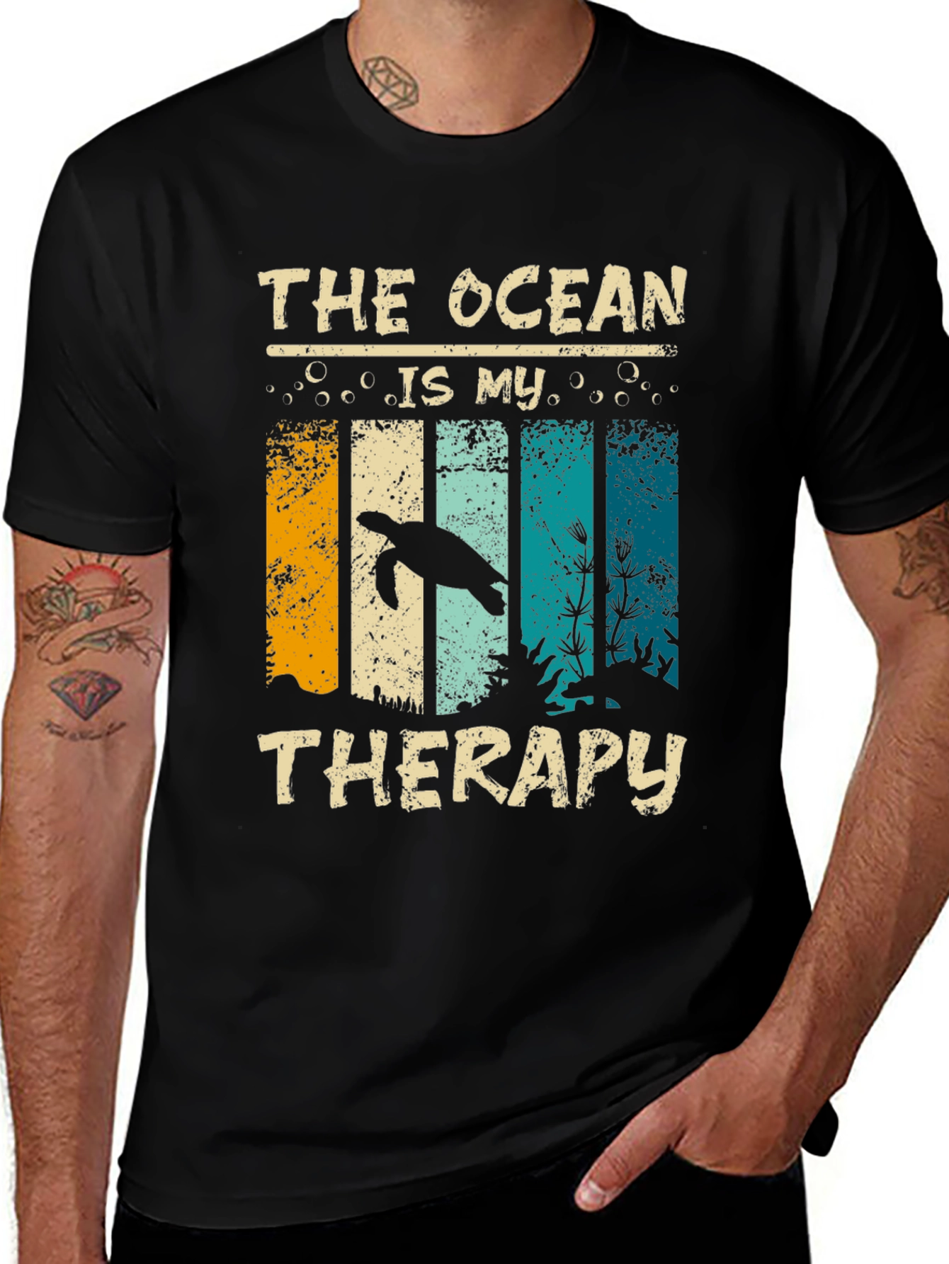 Ocean Therapy Turtle Graphic Tee